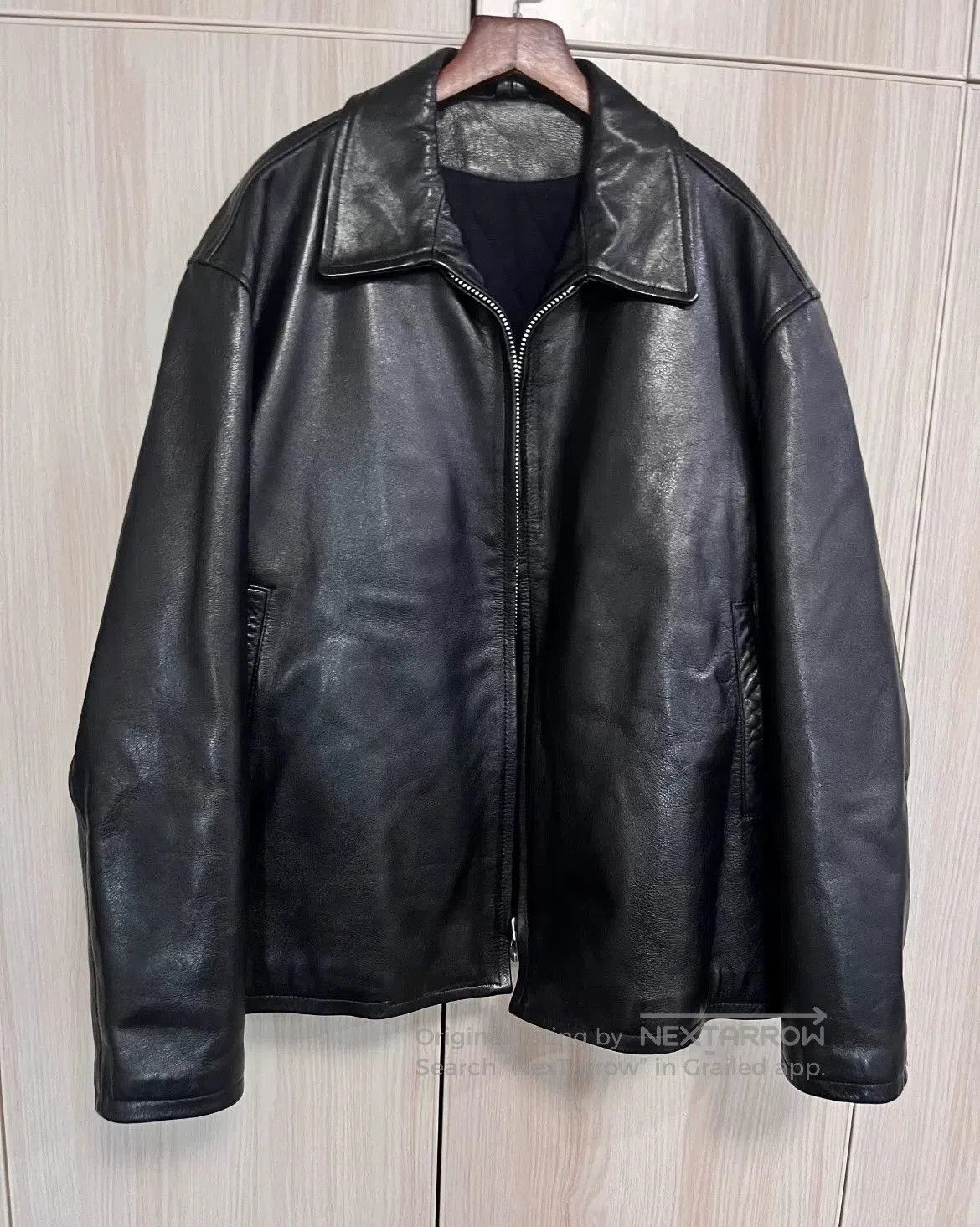 Yohji Yamamoto AW91 Ready for Duty Pinup Black Leather Jacket