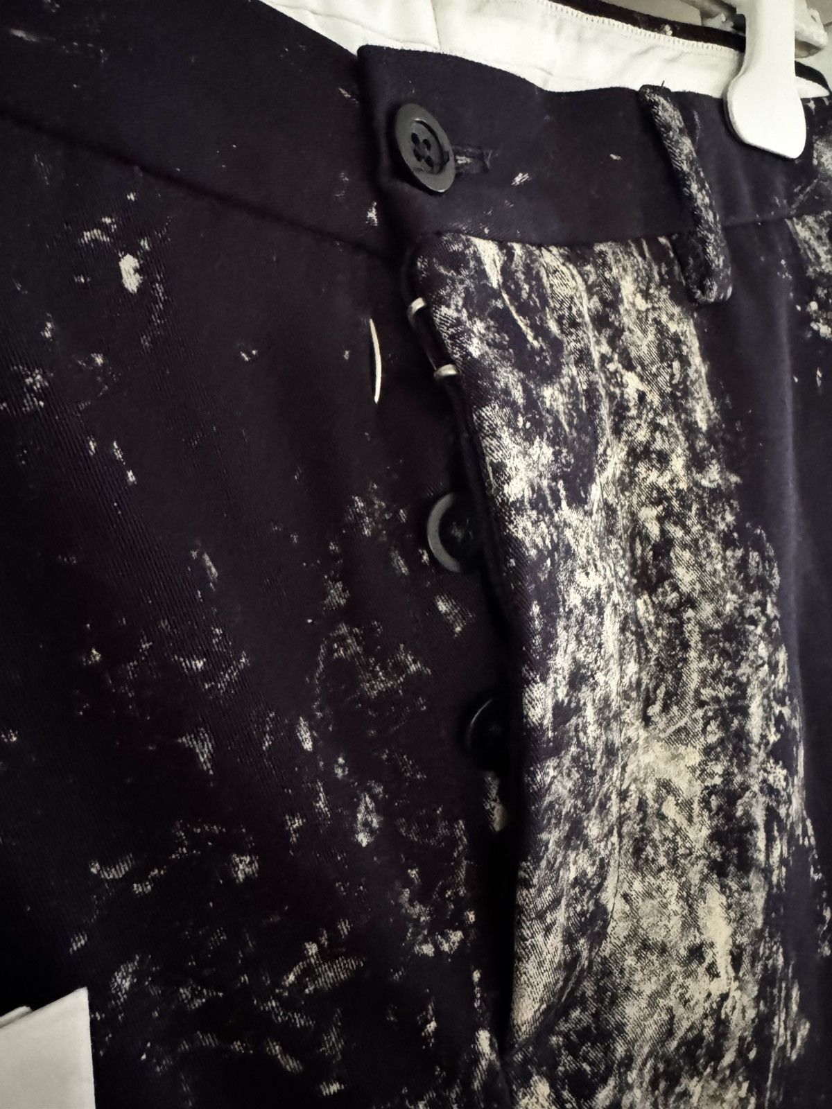 Maison Margiela Maison Margiela Navy Paint Splatter Trousers Size US 36 / EU 52 - 5 Thumbnail