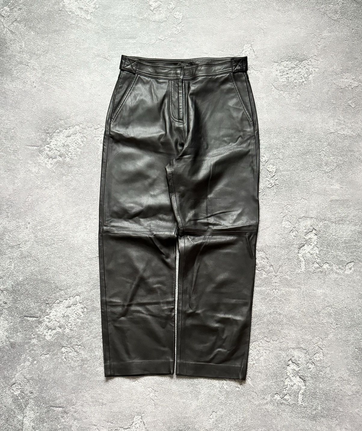 Designer × Max Mara × Weekend Max Mara Weekend Max Mara USA6/FB38/GB8 leather pant trouser chino Size 28" / US 6 / IT 42 - 7 Thumbnail