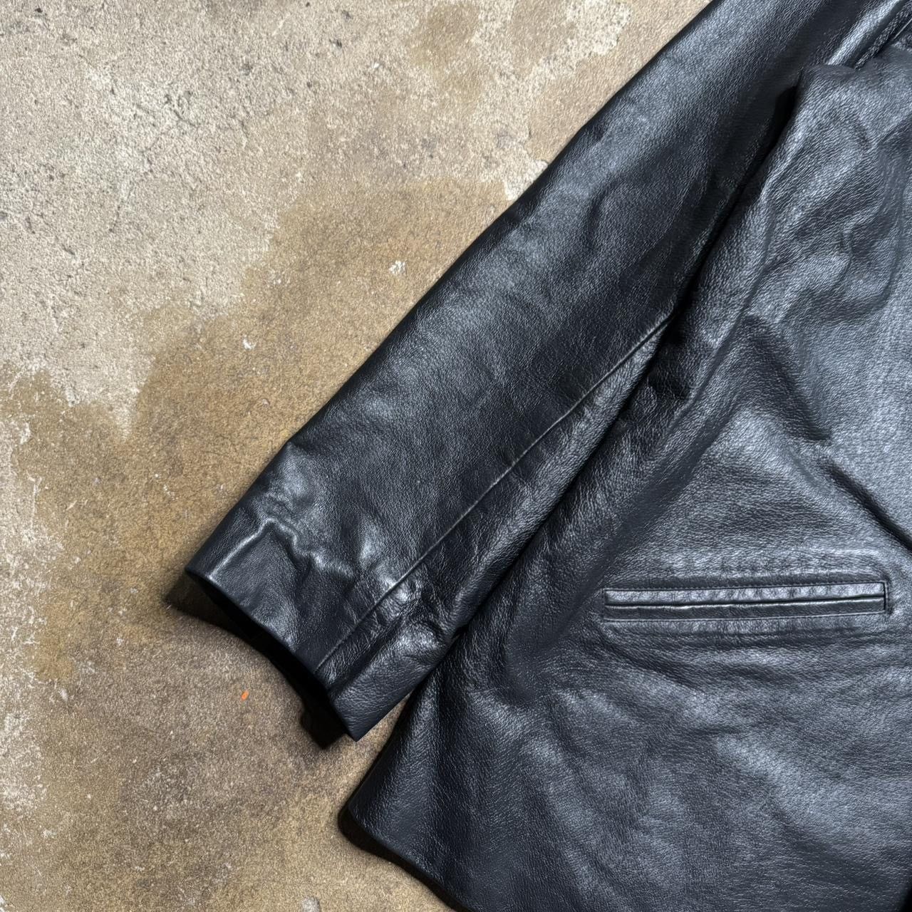 Diesel × Vintage Vintage 90s Diesel Leather Coat Size US XL / EU 56 / 4 - 6 Thumbnail