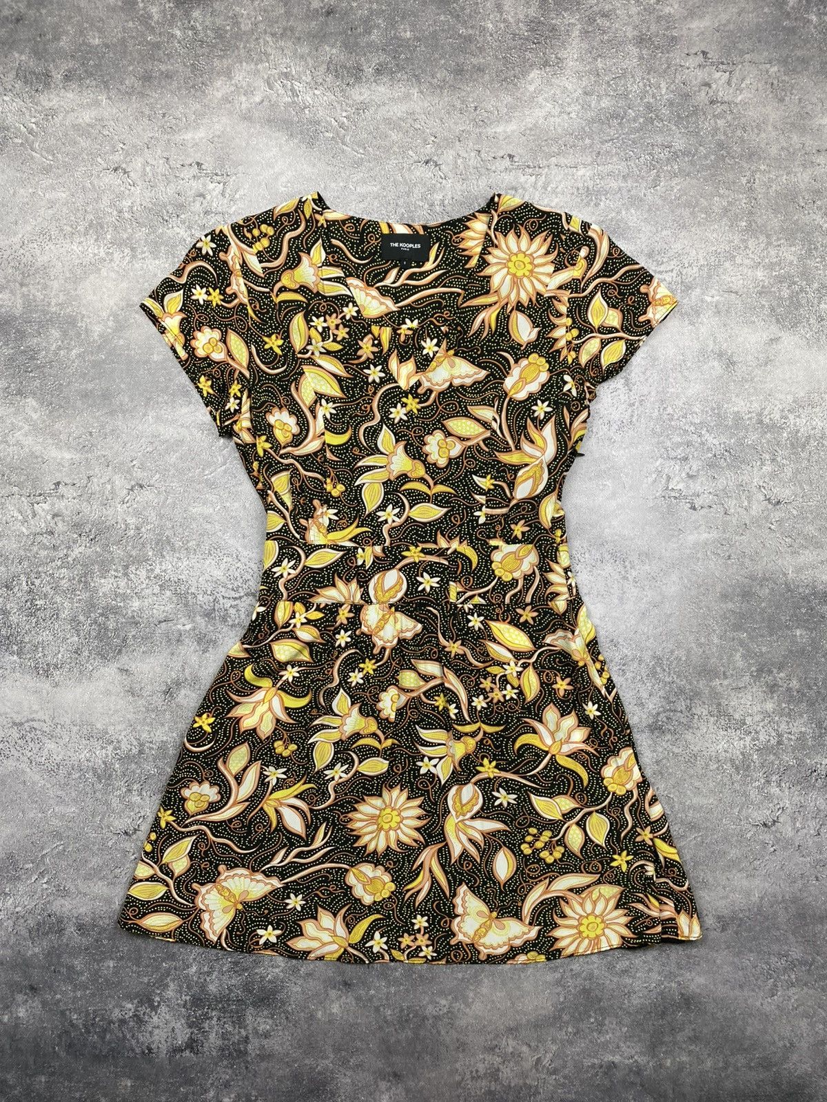 The Kooples The Kooples Paris Floral Multicolour Midi Dress Size 0 Size XS / US 0-2 / IT 36-38 - 1 Thumbnail