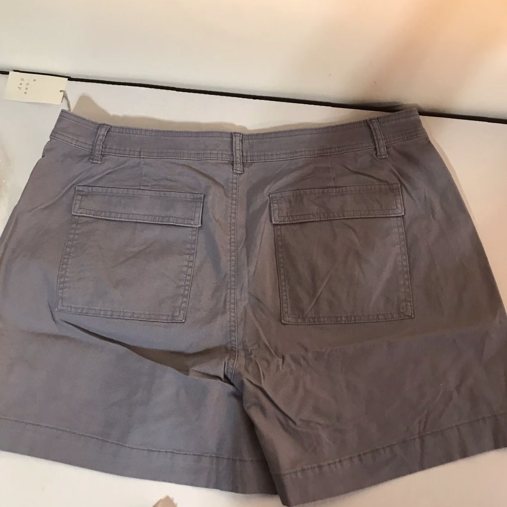 Vintage VINTAGE A New Day Women's Shorts Chino Casual Summer Size 18W Gray Stretch Size 40" / US 18 - 5 Thumbnail