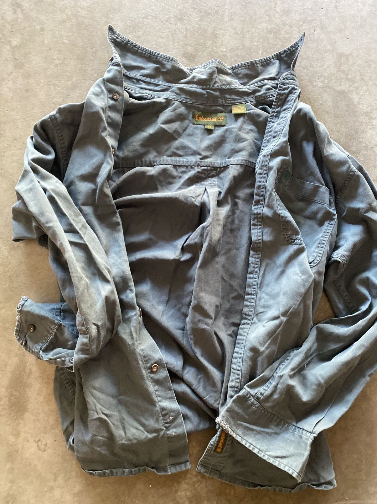Timberland Timberland Button Up Shirt Olive Size US M / EU 48-50 / 2 - 1 Thumbnail