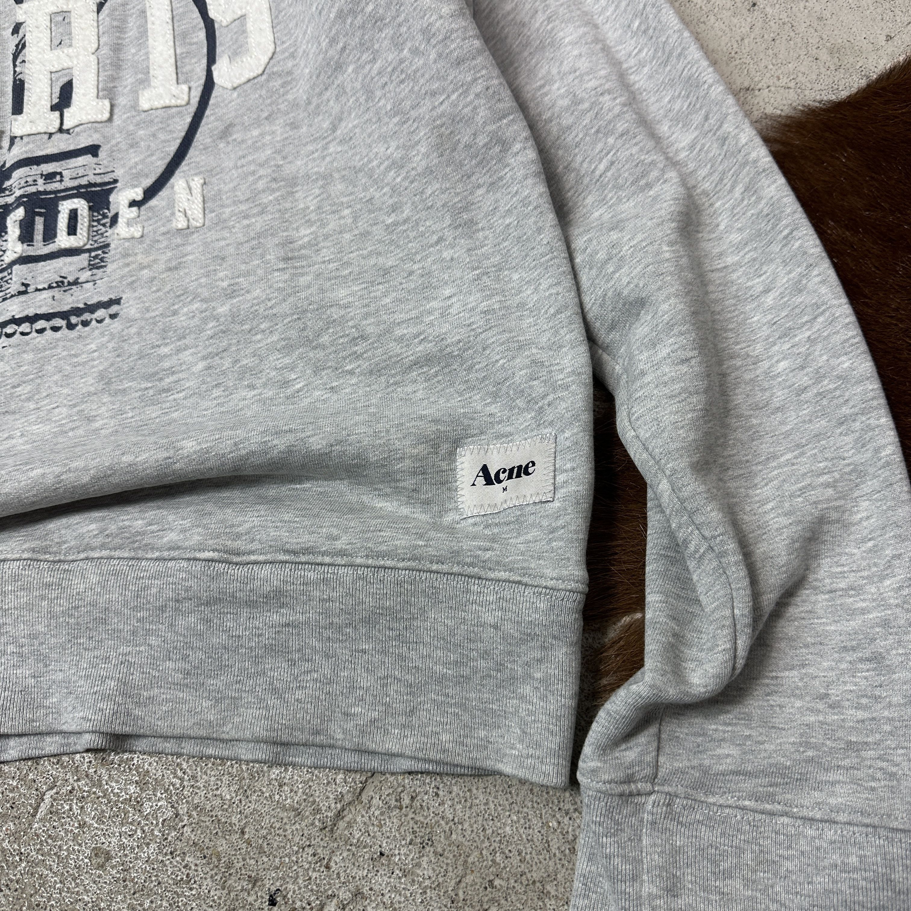 Acne Studios Vintage Streetwear Sporty Skater Acne Paris Sweatshirt Y2K Size US L / EU 52-54 / 3 - 3 Thumbnail