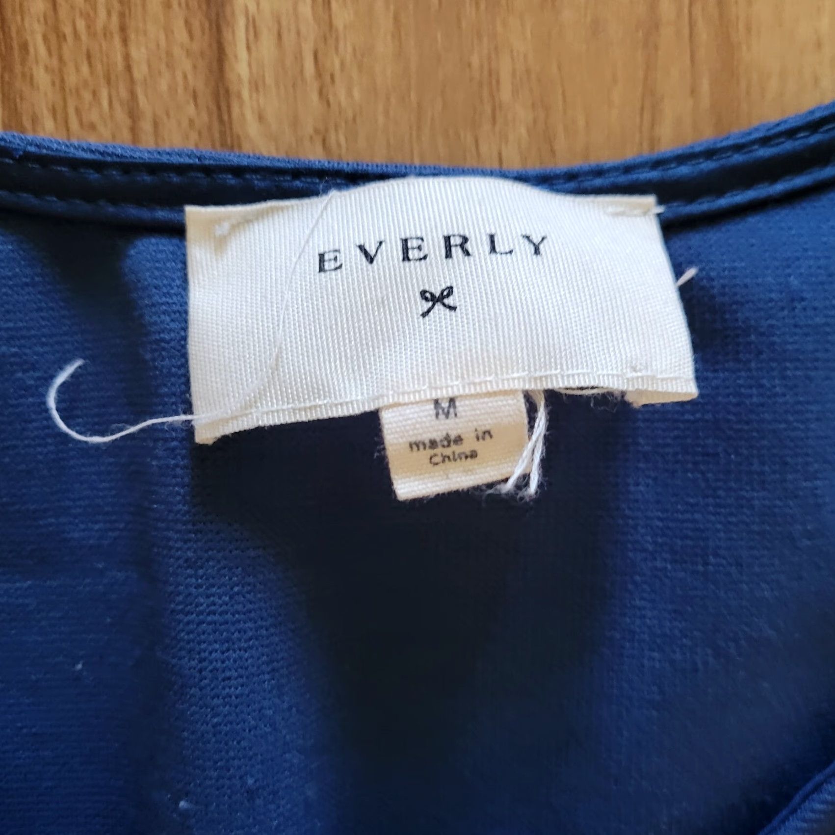 Vintage Everly Dress Womens Medium Navy Blue A-Line Cap Sleeve Solid Knee Length Business Casual Formal Size M / US 6-8 / IT 42-44 - 4 Thumbnail
