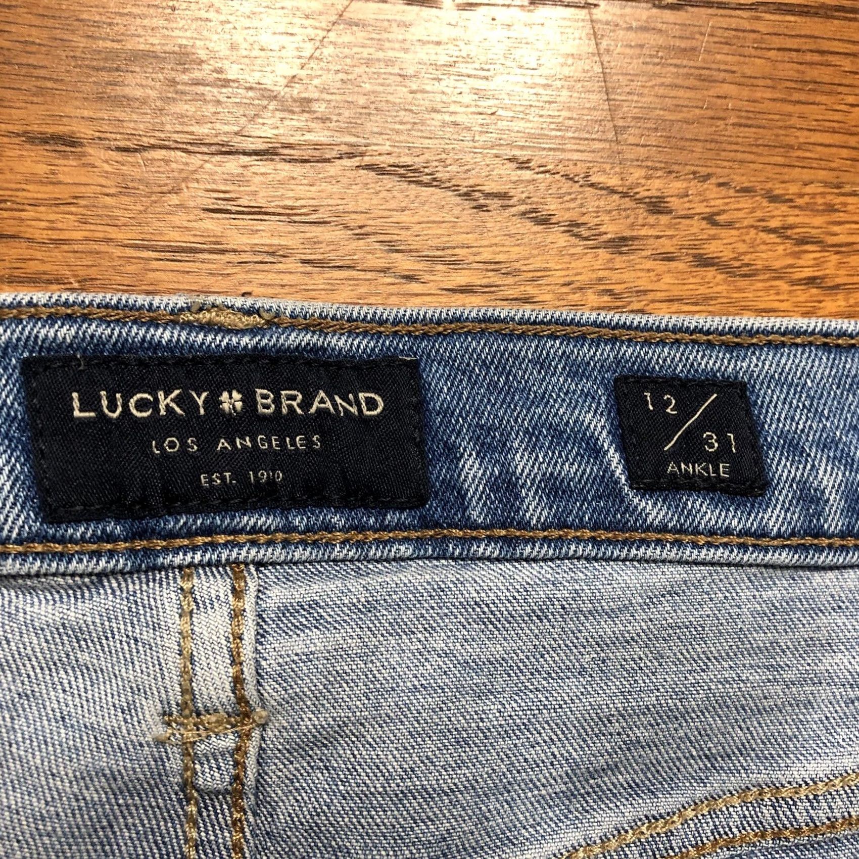 Lucky Brand Lucky Brand Jeans Womens Blue Skinny Bridgette High Rise 12/31 X 27 90s Size 34" / US 12 / IT 48 - 6 Thumbnail