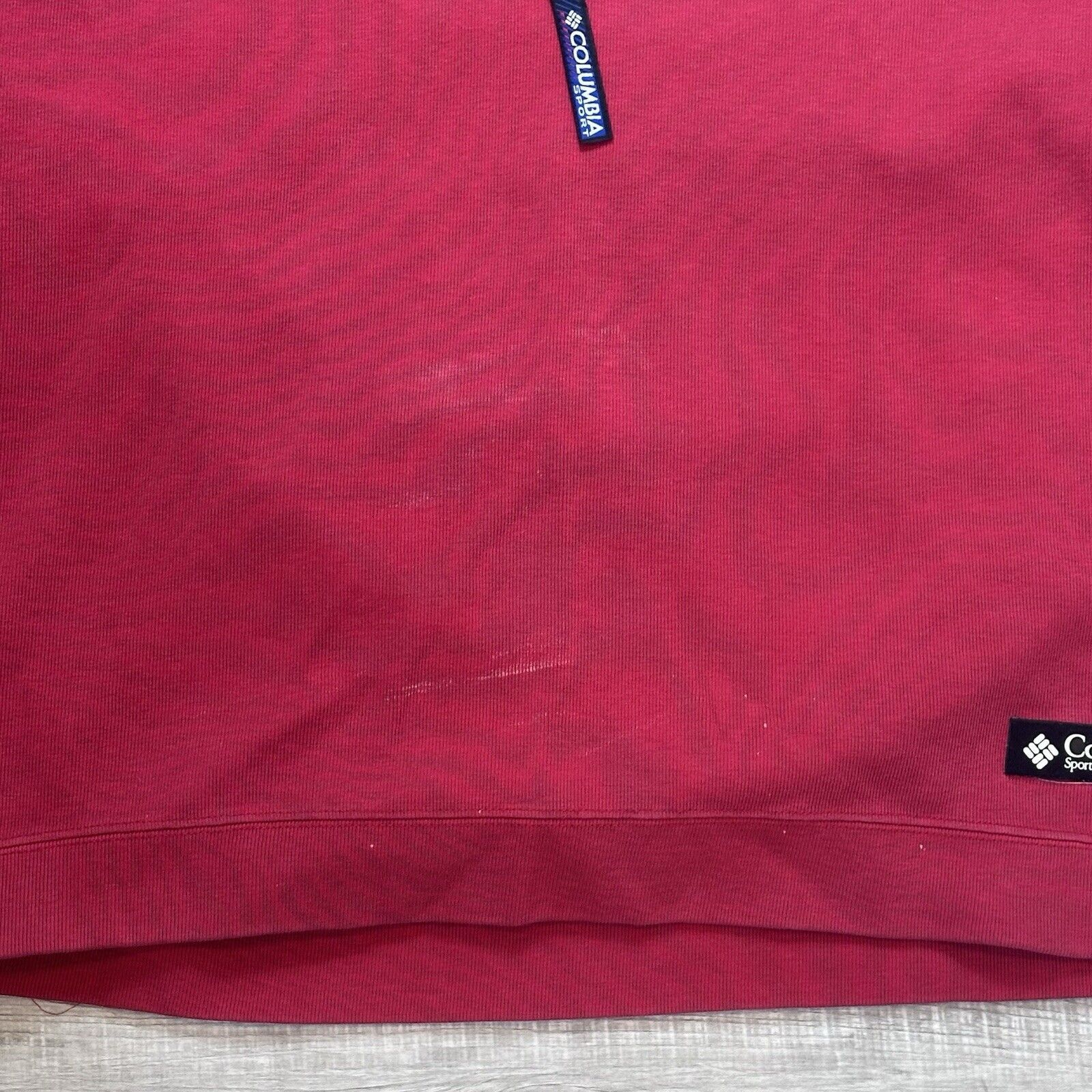 Columbia × Vintage Vtg 90s Columbia Mens Spell Out HeavyweightHalf Zip Pullover Size US L / EU 52-54 / 3 - 3 Thumbnail