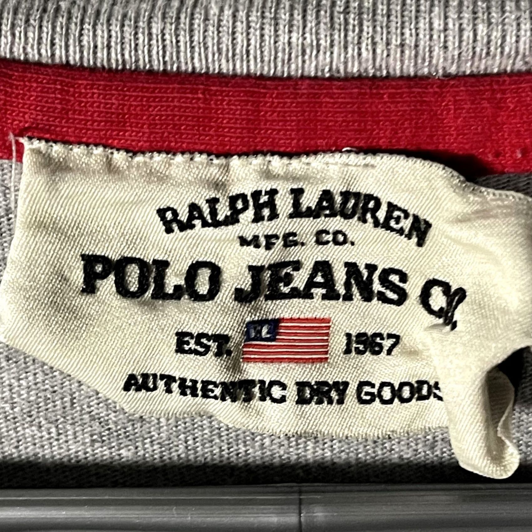 Polo Ralph Lauren Polo Ralph Lauren Shirt Mens XL Gray P.R.L. Polo Jeans RL-67 Athletic V-Neck Tee Size US XL / EU 56 / 4 - 6 Thumbnail