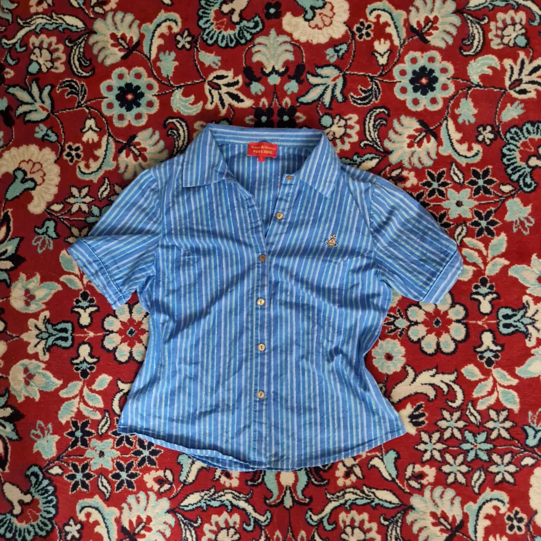 Vivienne Westwood Vintage Vivienne Westwood Red Label Striped Shirt - L Size L / US 10 / IT 46 - 2 Thumbnail