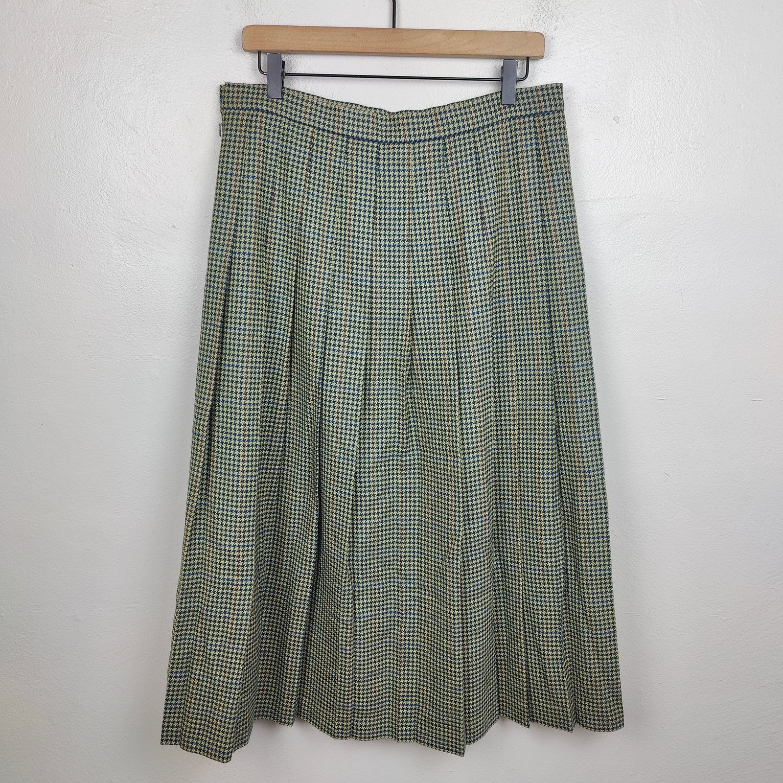 Other Foxley England Houndstooth Midi Skirt Womens 16 US 12 Size 34" / US 12 / IT 48 - 6 Thumbnail