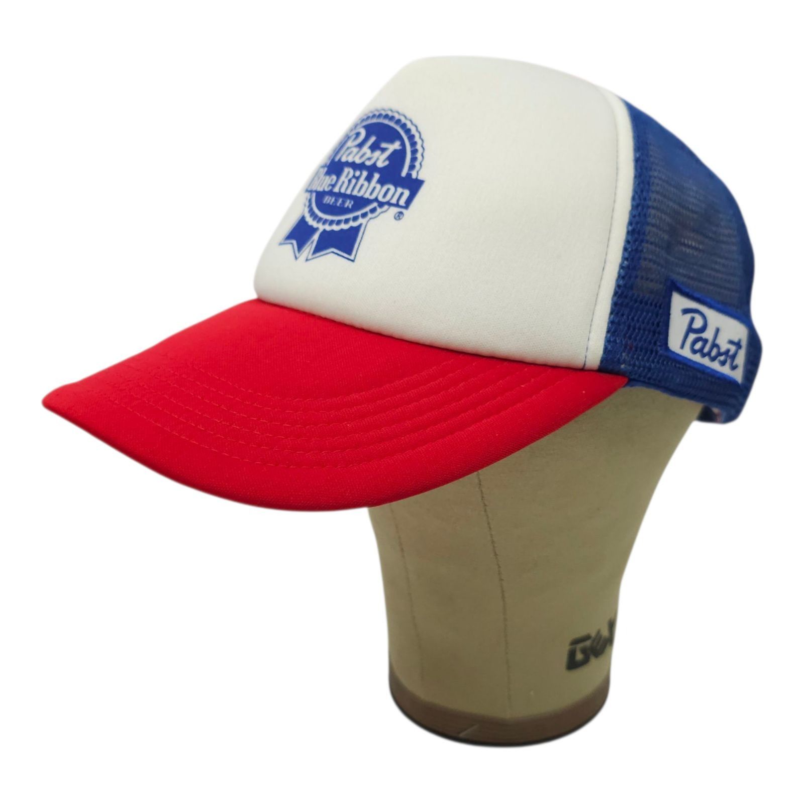 Pabst Blue Ribbon Pabst Blue Ribbon Beer Mesh Foam Snapback Cap Trucker Hat Size ONE SIZE - 2 Thumbnail