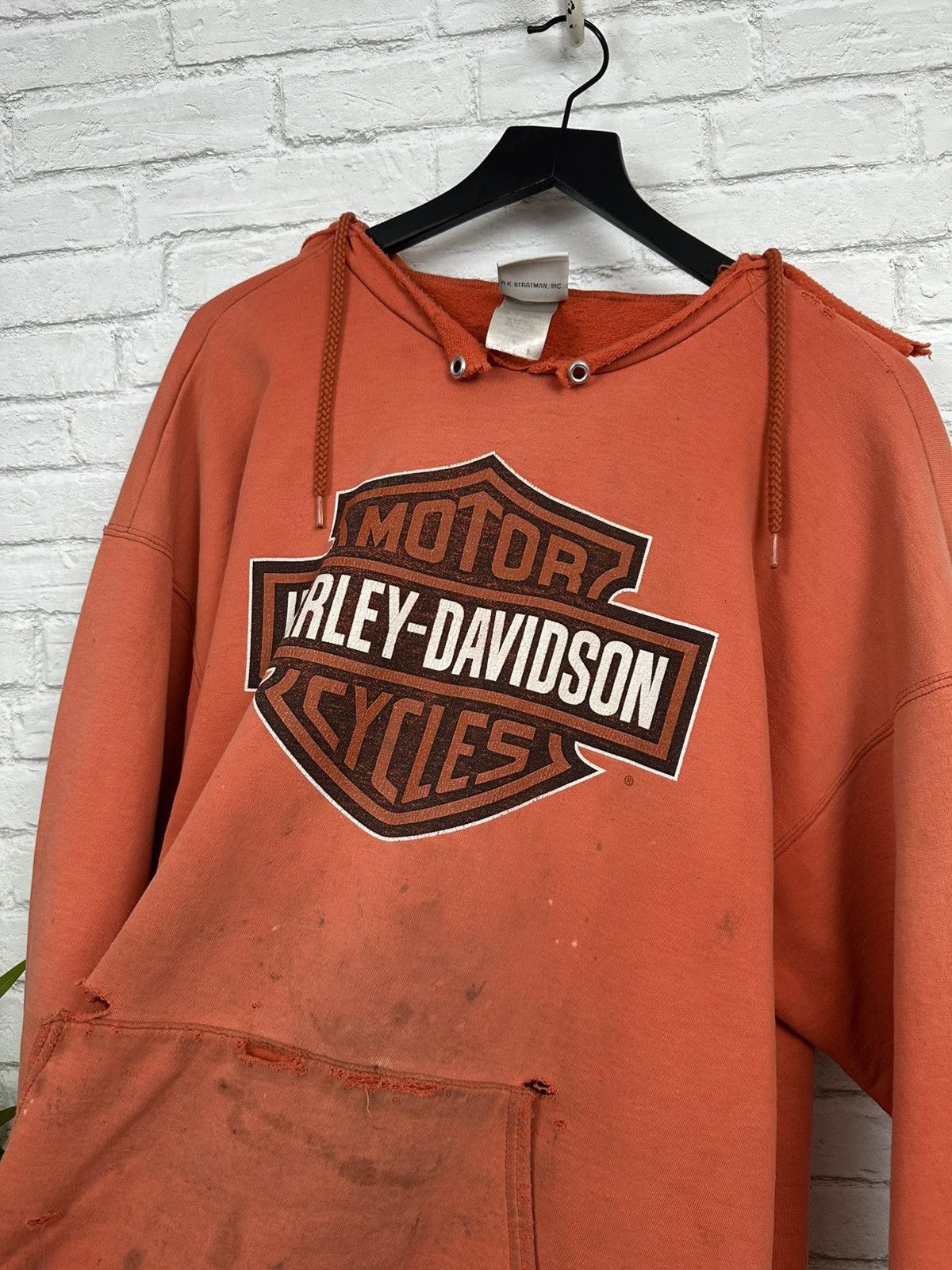 Harley Davidson (XL) ABSOLUTELY BLASTED OUT THRASHED Harley Davidson Hoodie Size US XL / EU 56 / 4 - 14 Thumbnail