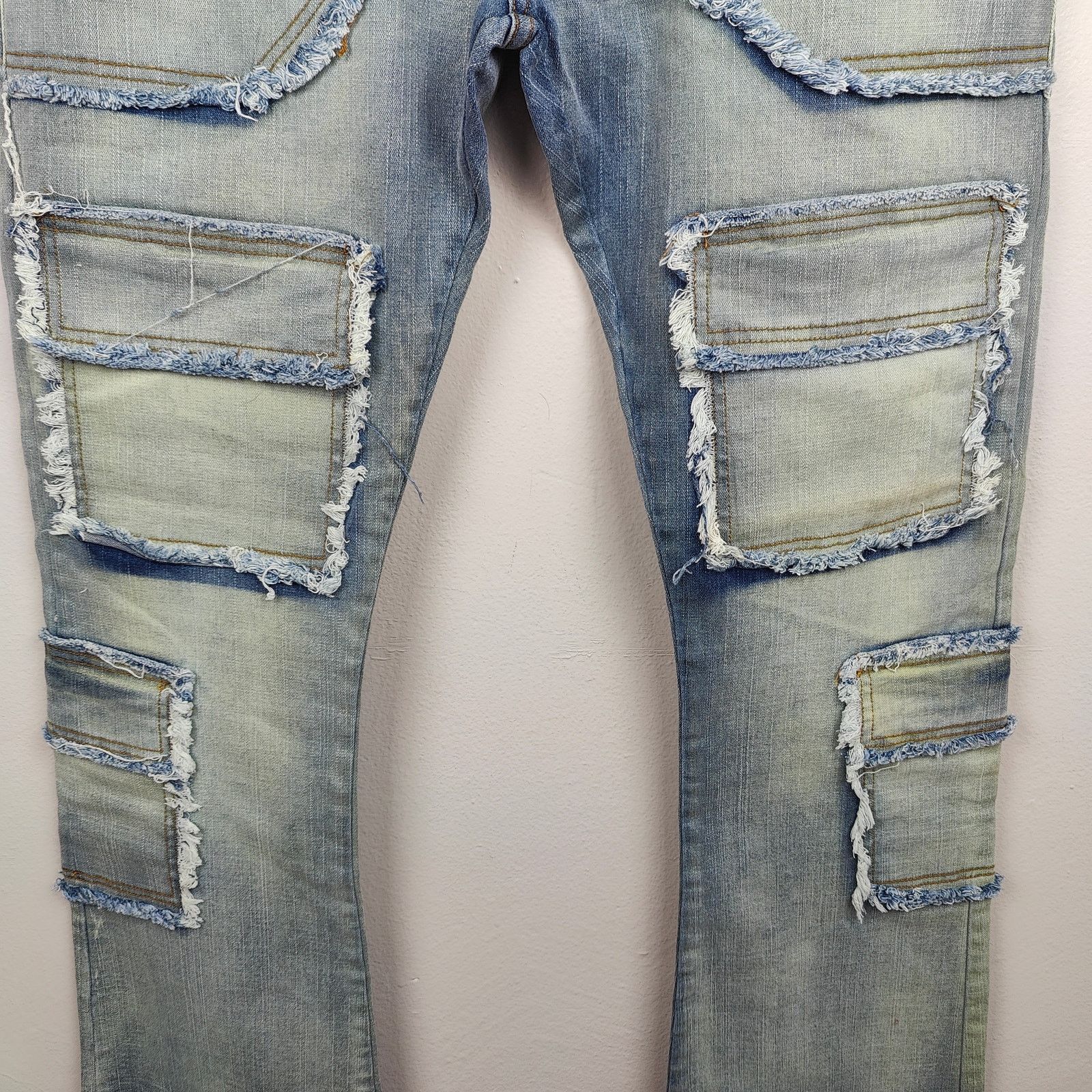 Other Golden Denim The Patchwork Mykonos Flared Jeans Mens 42 Size US 34 / EU 50 - 3 Thumbnail