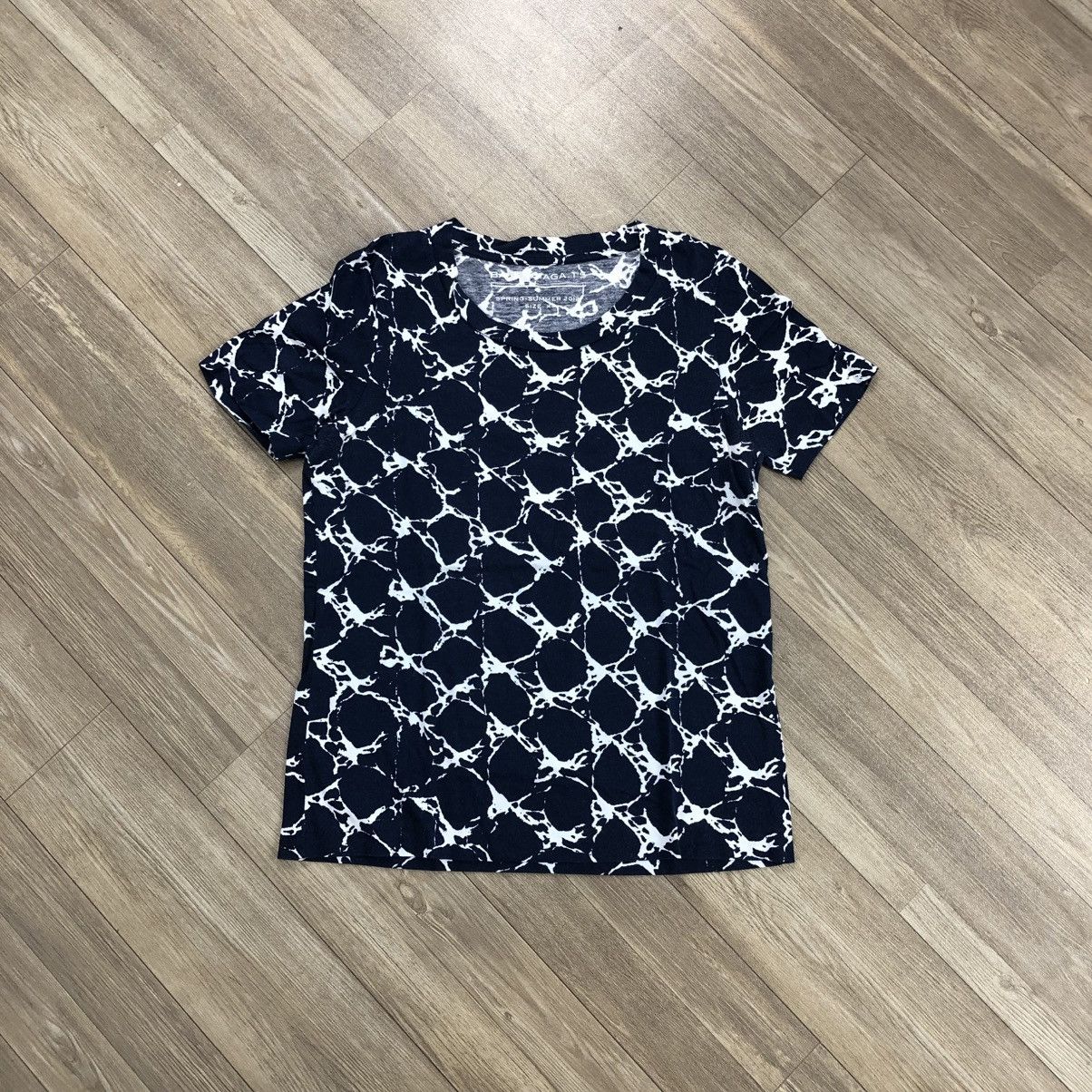 SS12 Balenciaga Paris Cracked Cotton Tshirt Luxury