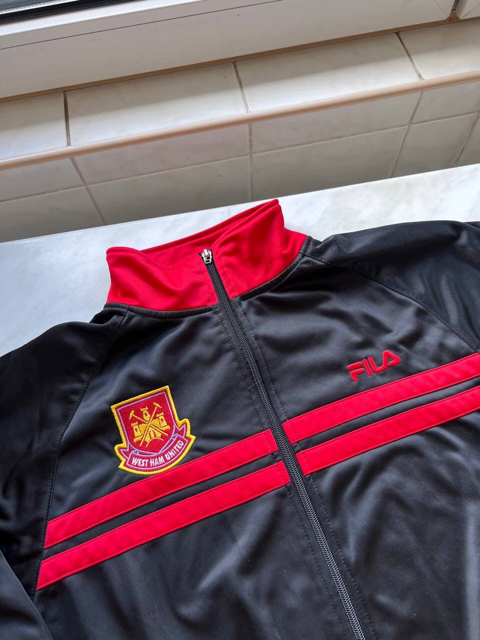 Fila Vintage Fila West Ham United Zip Hoodie Jacket Football Size US L / EU 52-54 / 3 - 2 Thumbnail