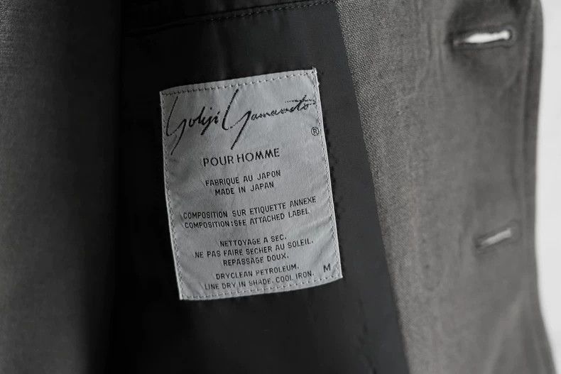 Yohji Yamamoto Yohji Yamamoto Yohji Yamamoto 91SS Gray Silk Jacket Size US M / EU 48-50 / 2 - 6 Thumbnail