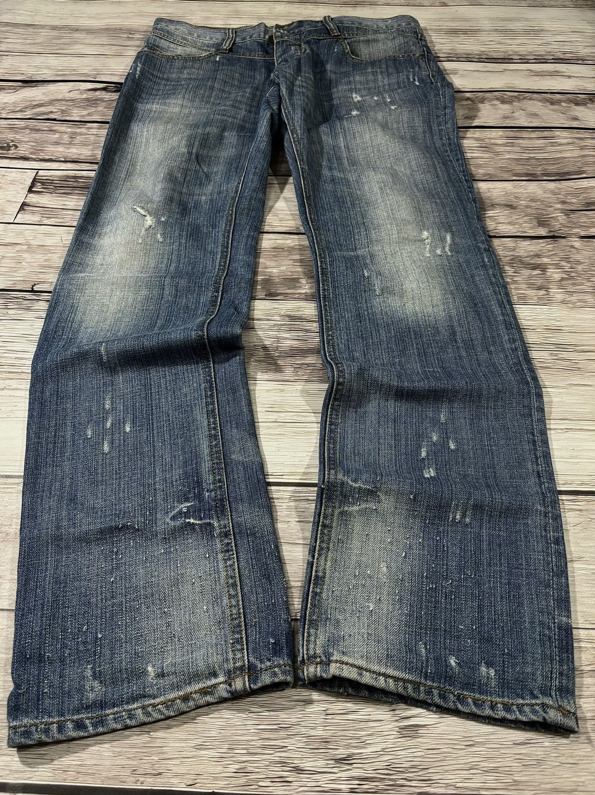 Hysteric Glamour 💥 HYSTERIC GLAMOUR BALENCIAGA STYLE JAPANESE JEANS Size US 32 / EU 48 - 1 Thumbnail