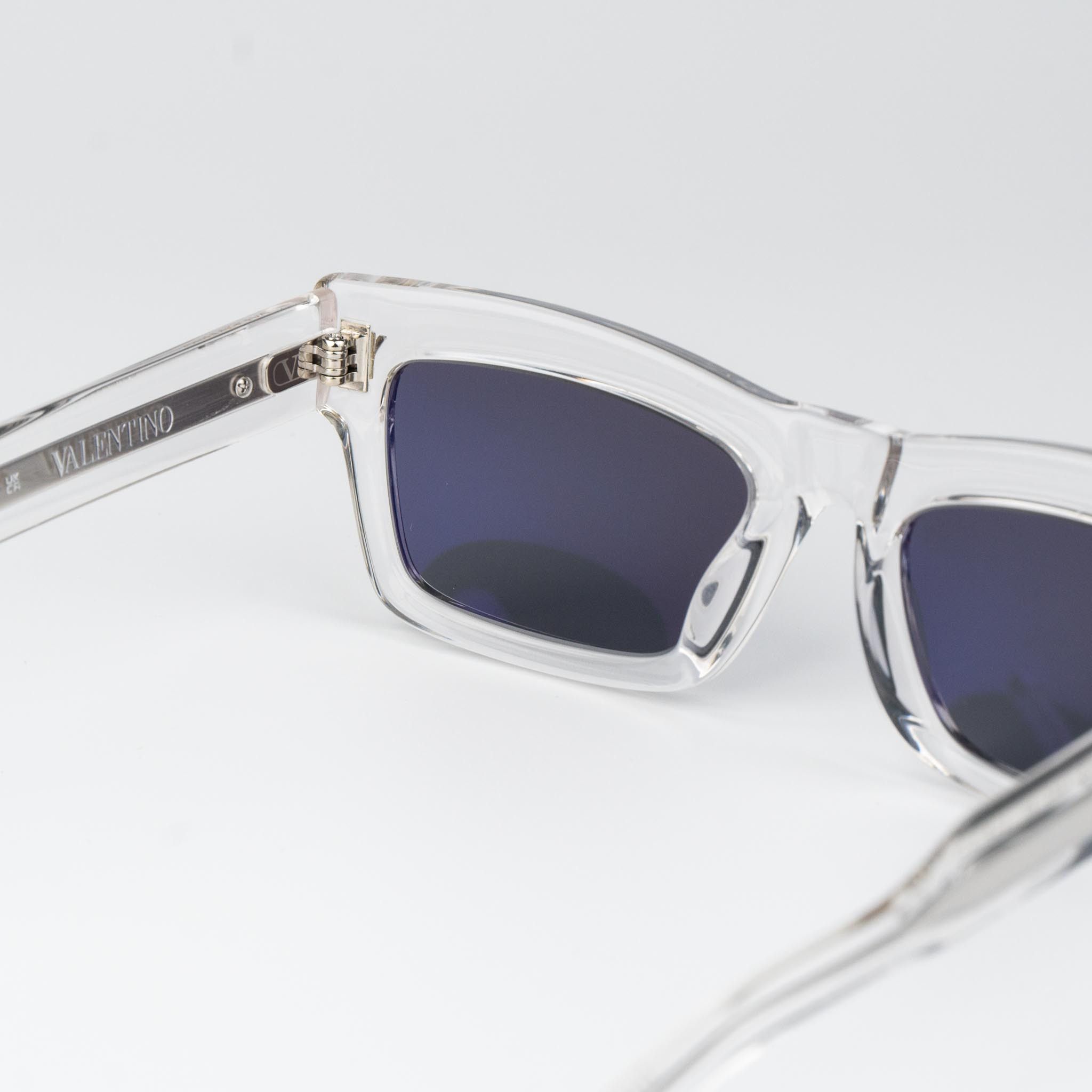 Valentino Valentino Women Sunglasses Grey Rectangle V-SHARP VLS-134 C Size ONE SIZE - 9 Thumbnail