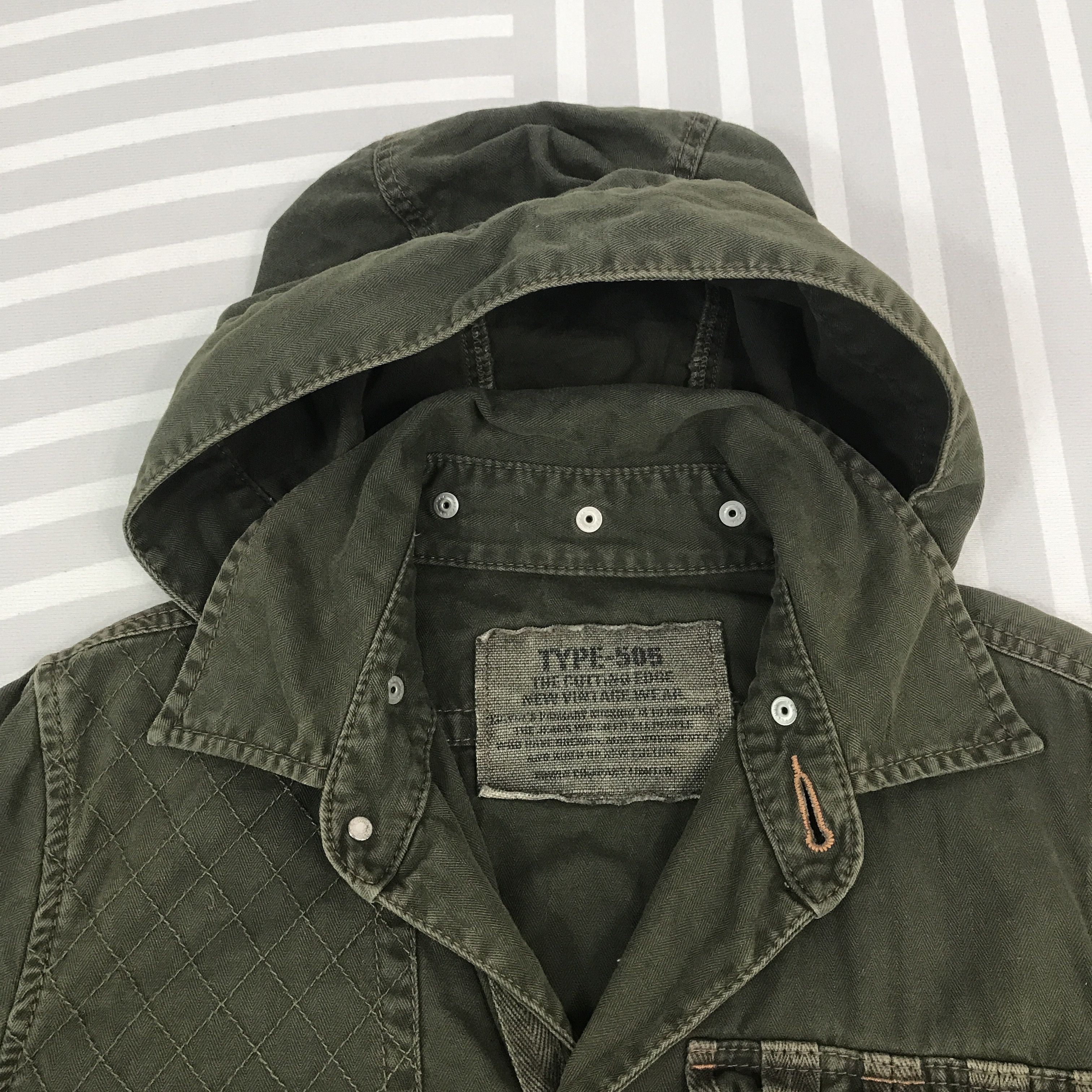Edwin × Japanese Brand × Vintage Vintage Edwin button multi pocket green Jacket Size US M / EU 48-50 / 2 - 8 Thumbnail