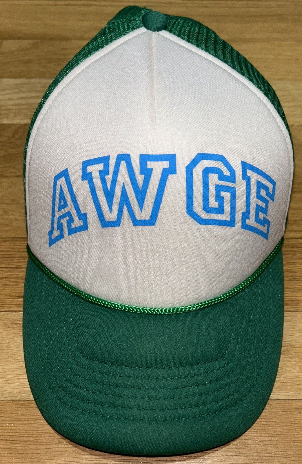 image of Asap Rocky x Awge Trucker Hat in Green, Men's