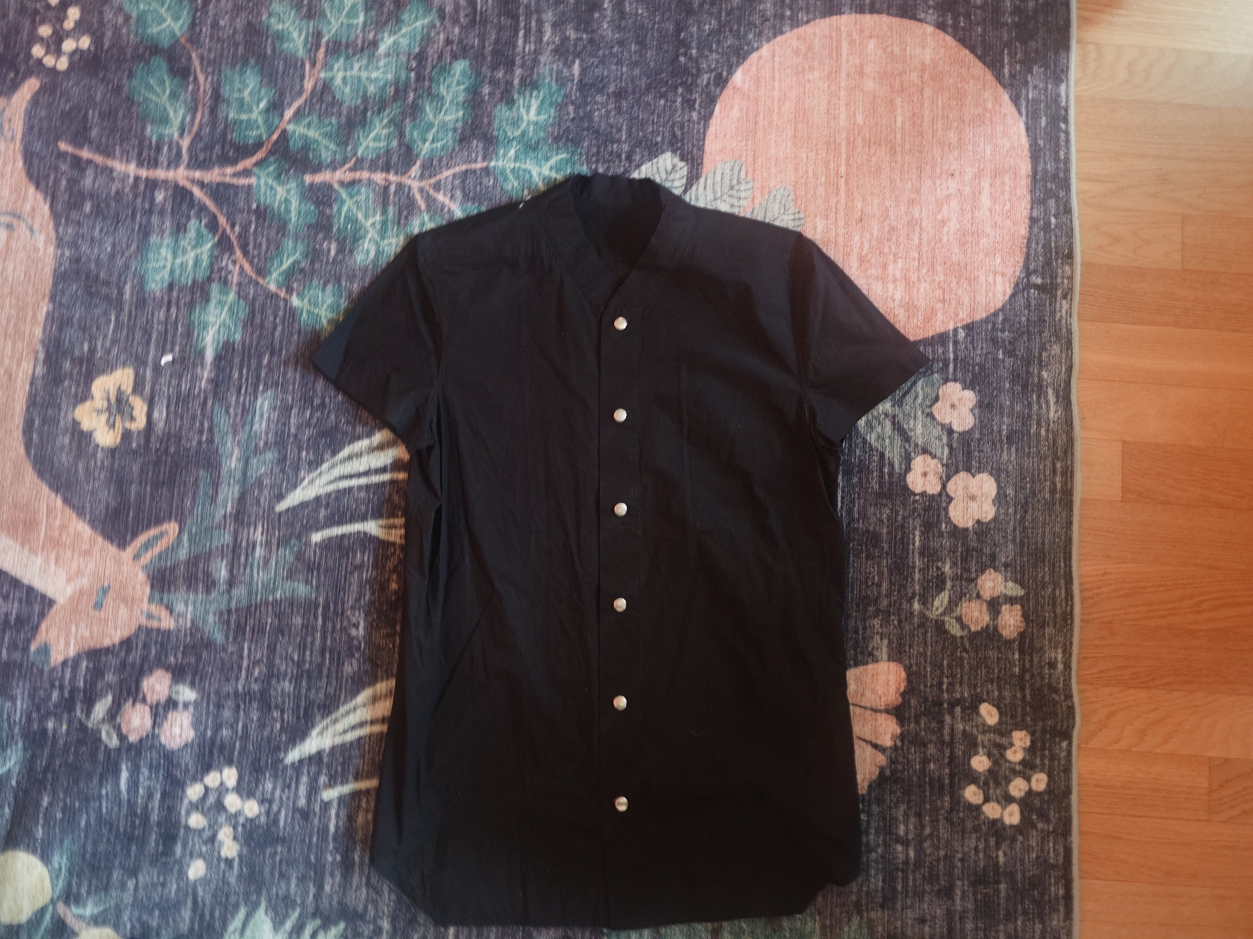 Rick Owens Tecuatl SS20 Short Sleeve Snap Shirt
