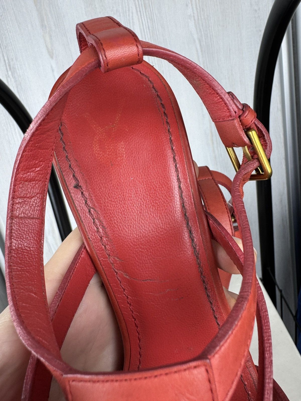 Yves Saint Laurent Yves Saint Laurent Rive Gauche Riveg 105 Platform Sandals Size US 9.5 / IT 39.5 - 18 Thumbnail