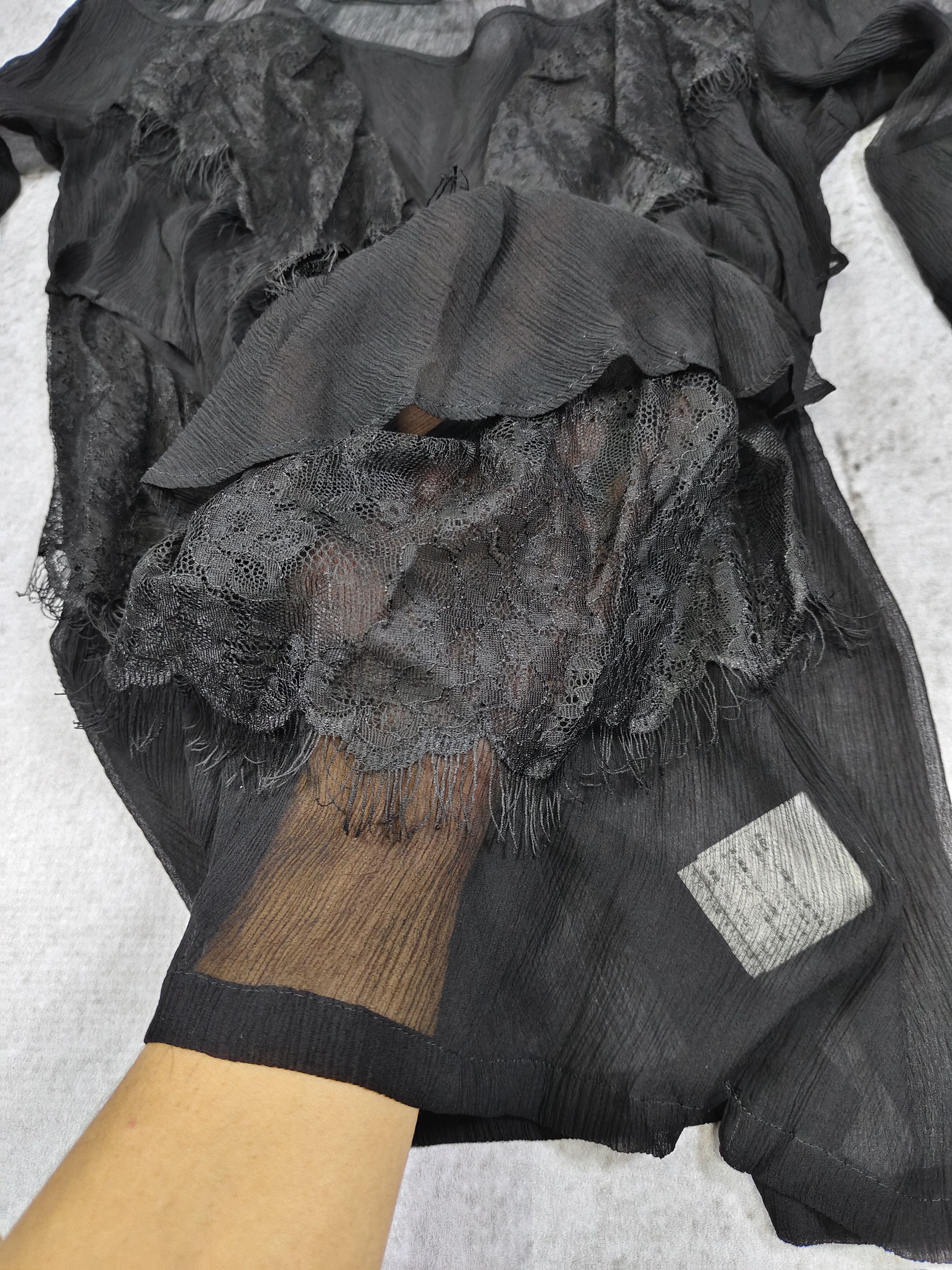 KMRii 2000s Grace Continental🇯🇵Gothic Romantic Silk Sheer Blouse Size M / US 6-8 / IT 42-44 - 9 Thumbnail