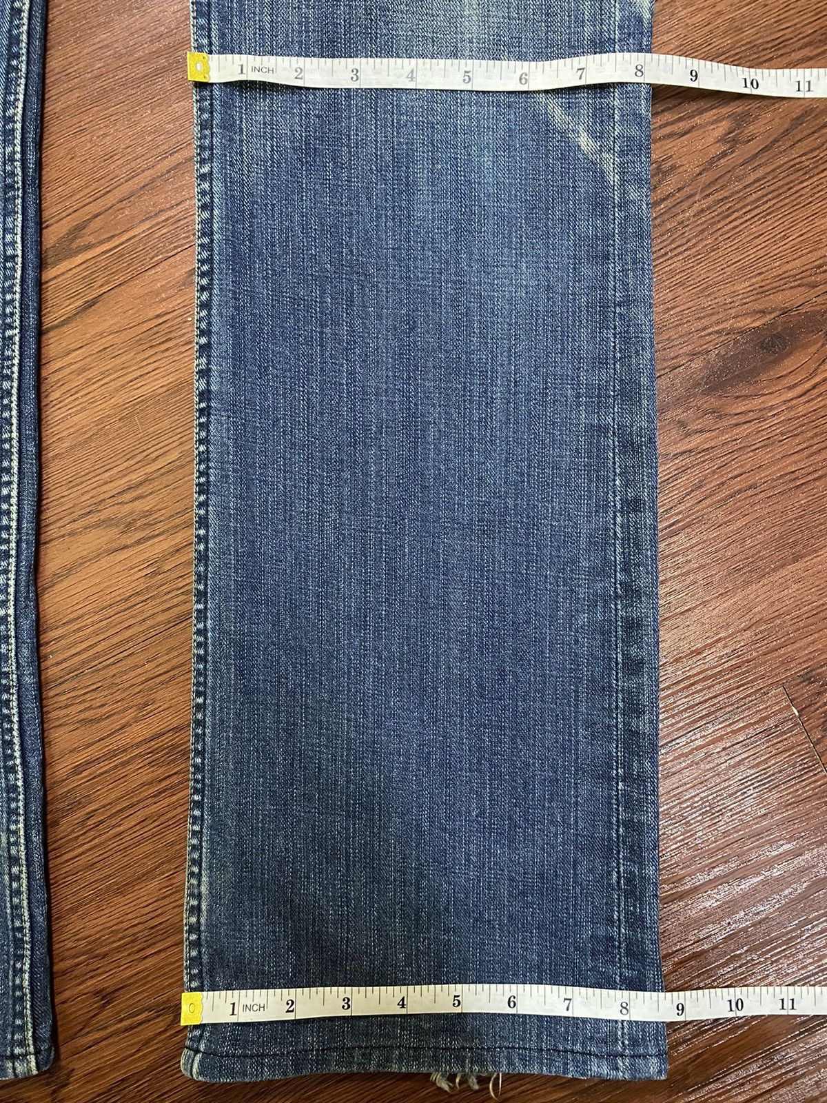 Japanese Brand D158 Roar Japan Hanamaka CROSSGUN Little Bootcut Jeans Size US 34 / EU 50 - 20 Thumbnail