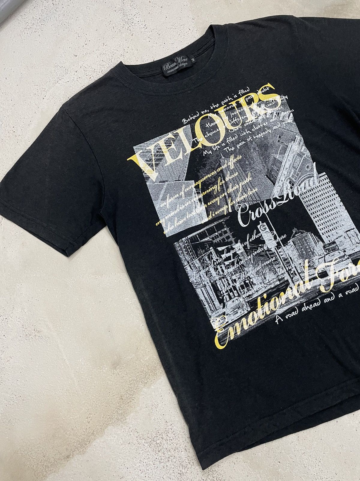 Japanese Brand Beaumere Classic Immortal Design Velours Sun Faded Photo Tee Size US M / EU 48-50 / 2 - 3 Thumbnail