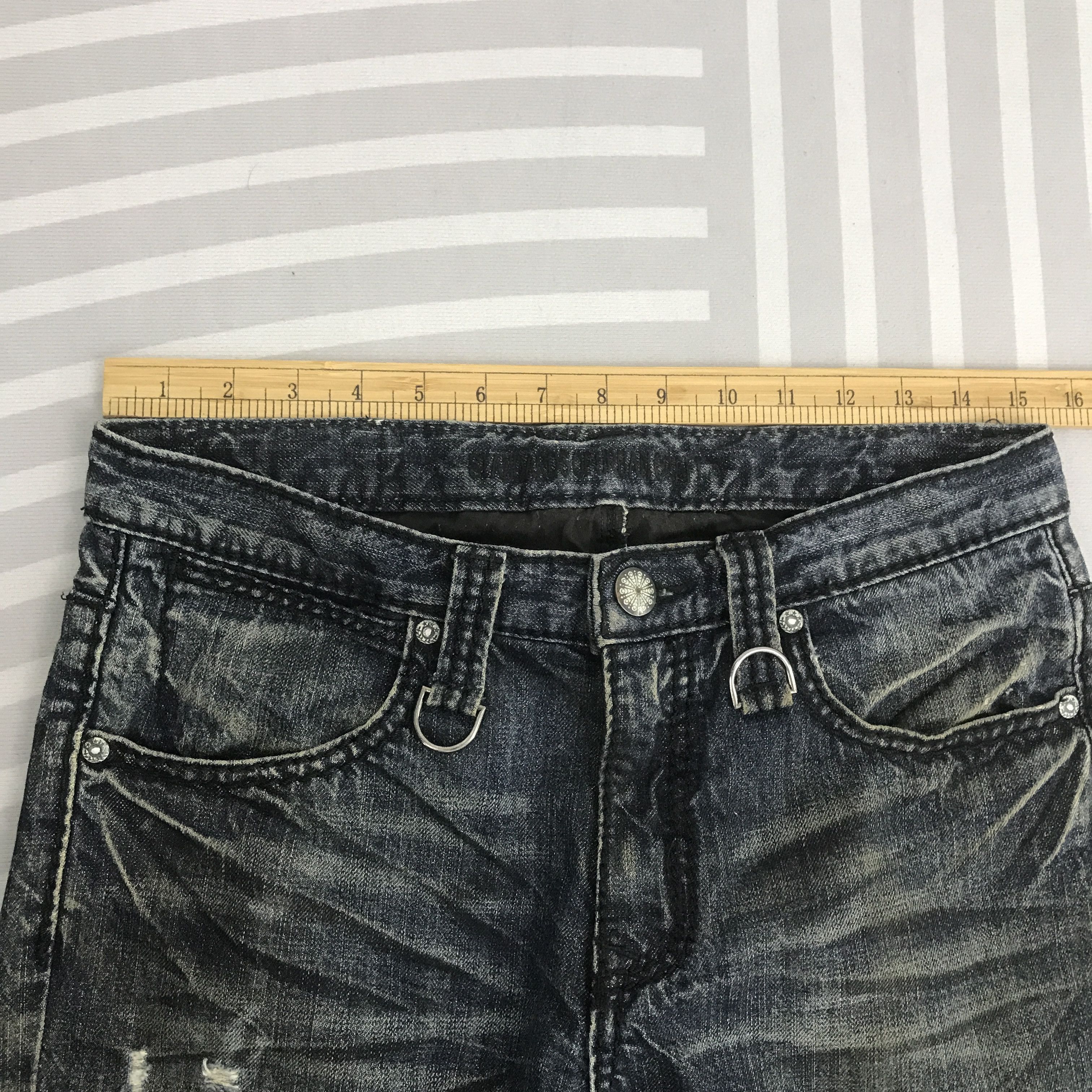 Japanese Brand × Vintage Flare Japanese brand Style Distressed Bootcut Denim pants Size US 30 / EU 46 - 8 Thumbnail