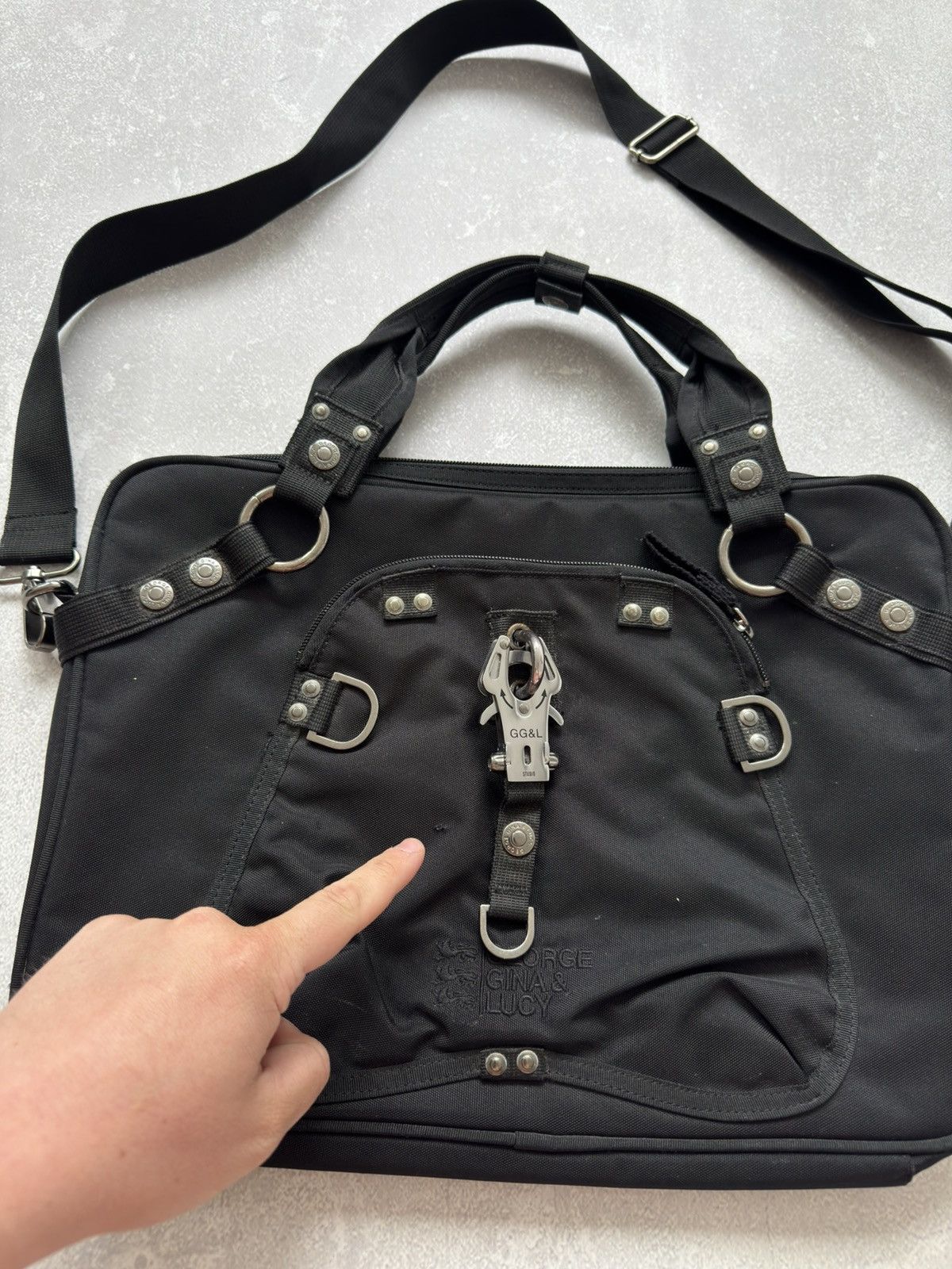 George Gina & Lucy × Japanese Brand × Vintage Vintage George Gina & Lucy Business Baby Black Shoulder Bag Size ONE SIZE - 6 Thumbnail