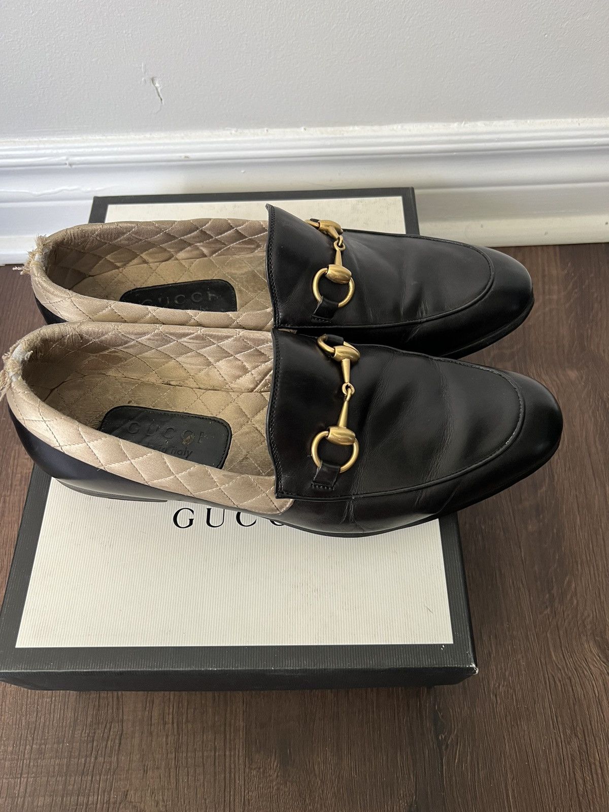 Gucci Black horsebit loafers Size US 5 / EU 37 - 3 Thumbnail