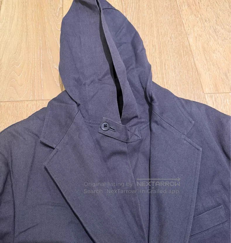 Yohji Yamamoto Yohji Yamamoto size 4 Grey double fake two piece hooded bla Size 38S - 8 Thumbnail