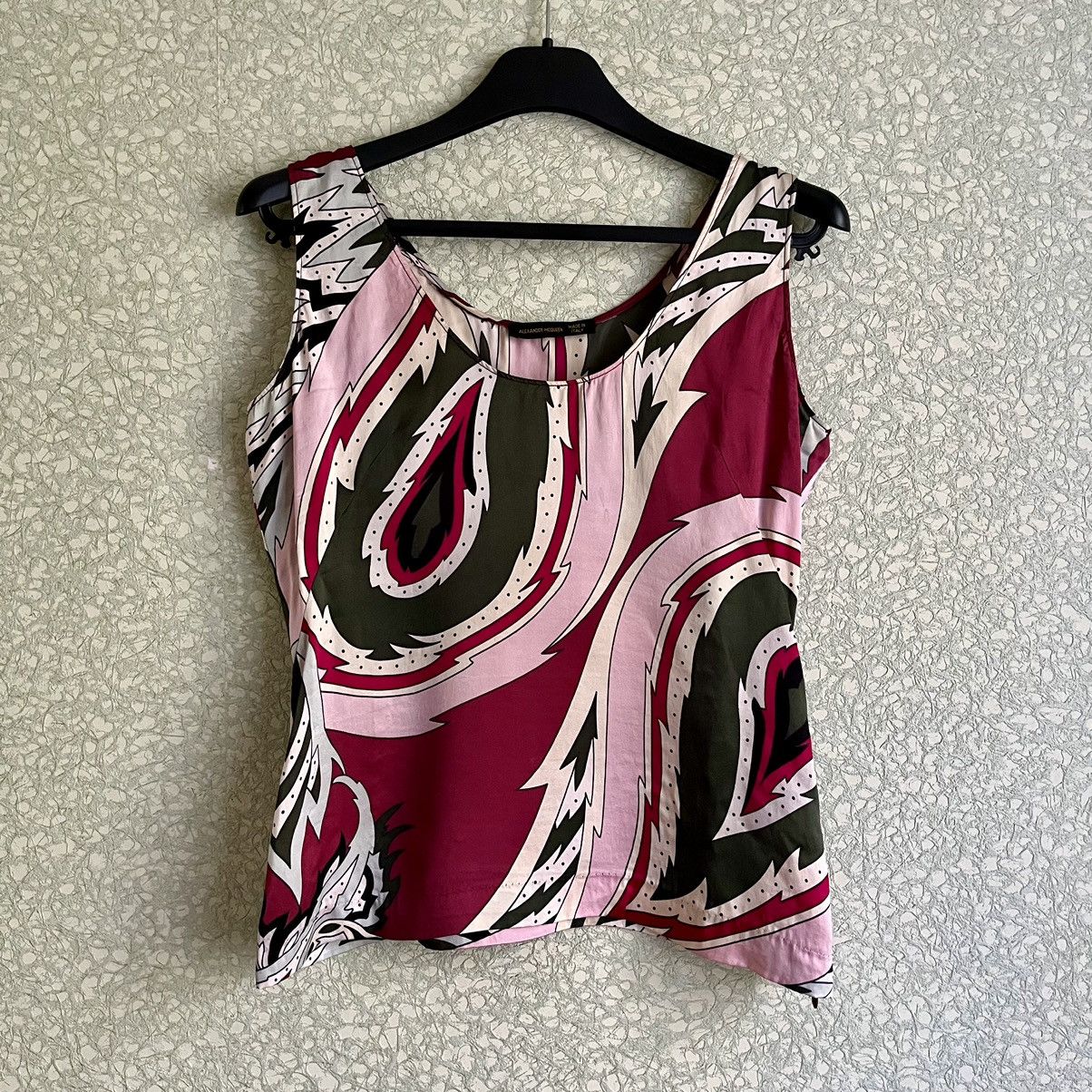 Alexander McQueen SS01 ‘Voss’ Paisley Print Silk Top Size M / US 6-8 / IT 42-44 - 1 Thumbnail