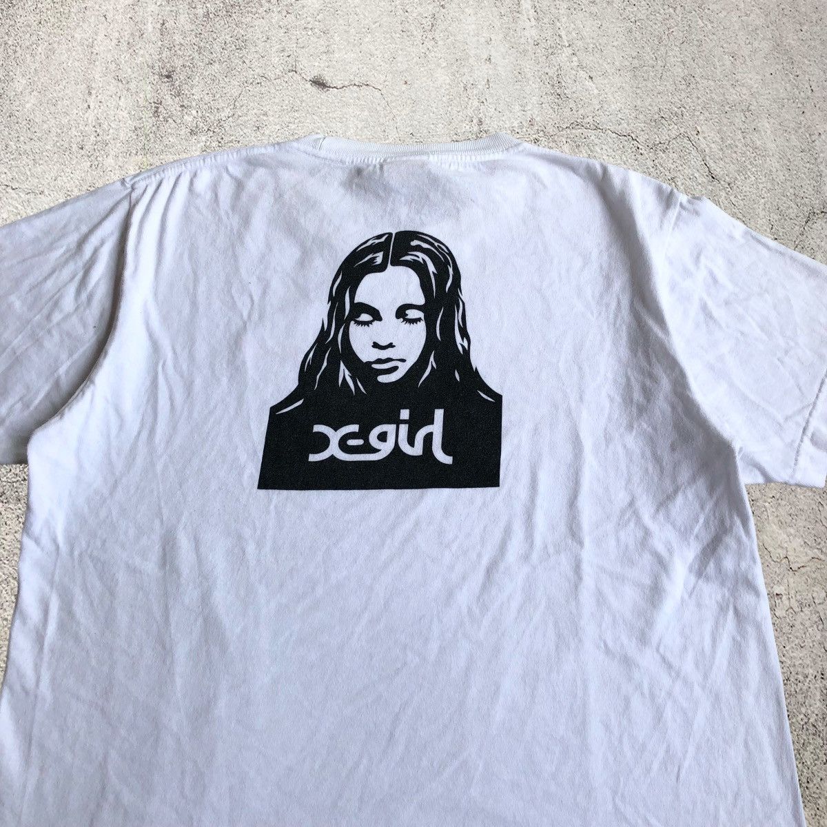 Japanese Brand 2000s X-girl Woman Face Logo HG Style T-shirt White Size US M / EU 48-50 / 2 - 2 Thumbnail