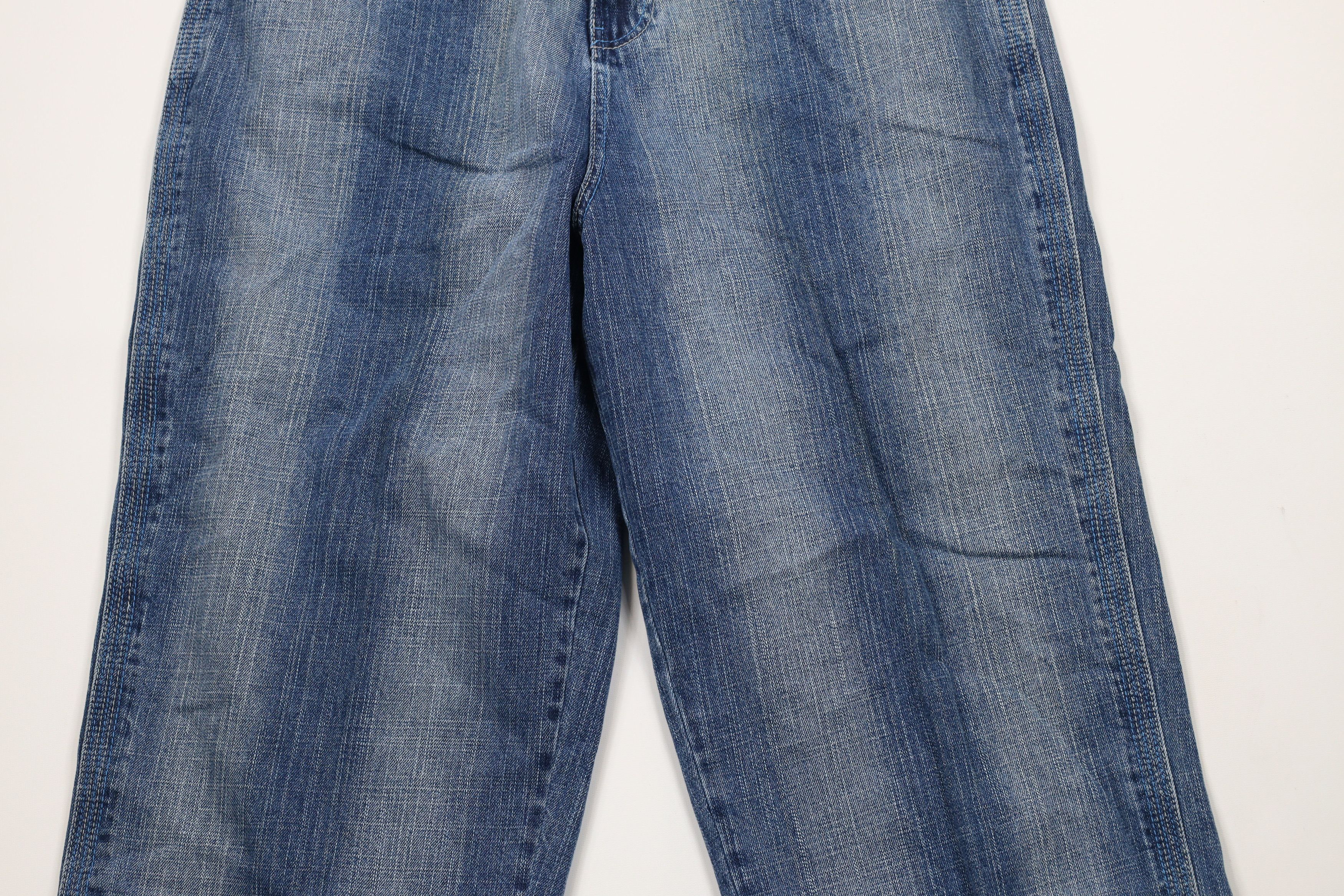 Vintage Vintage 90s Y2K Streetwear Wide Leg Denim Jeans Blue Cotton Size US 36 / EU 52 - 3 Thumbnail