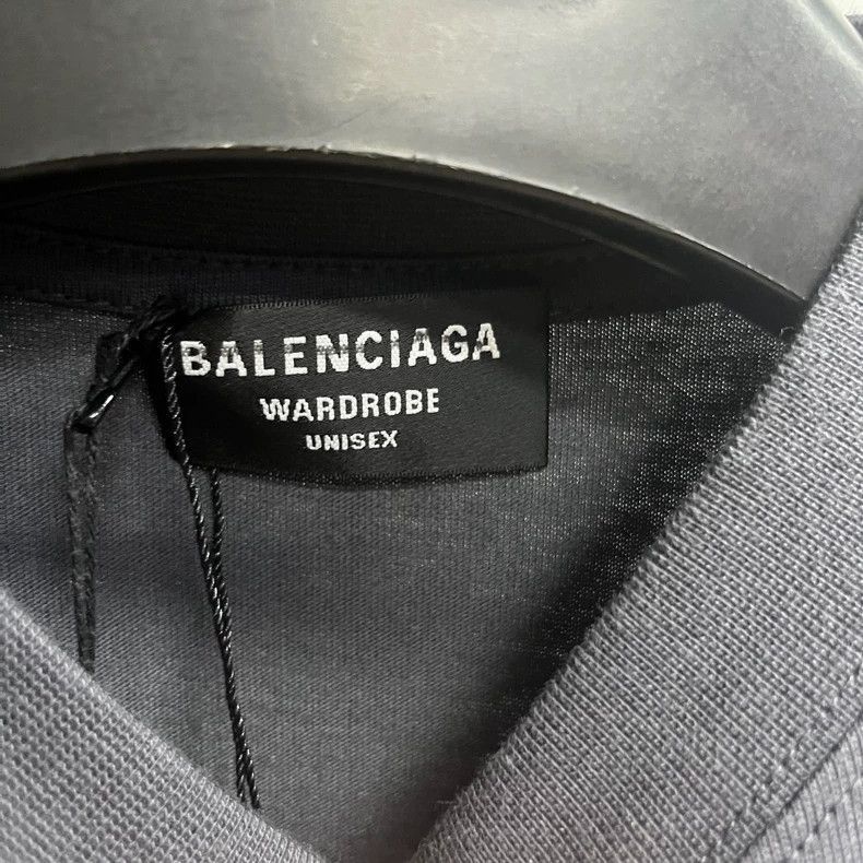 Balenciaga Balenciaga latest black and gray cola embroidery logo round Size US XXS / EU 40 - 2 Thumbnail