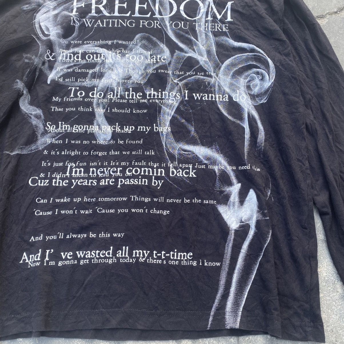 Japanese Brand Clash Ahead Smokey Poem tee Size US XL / EU 56 / 4 - 4 Thumbnail