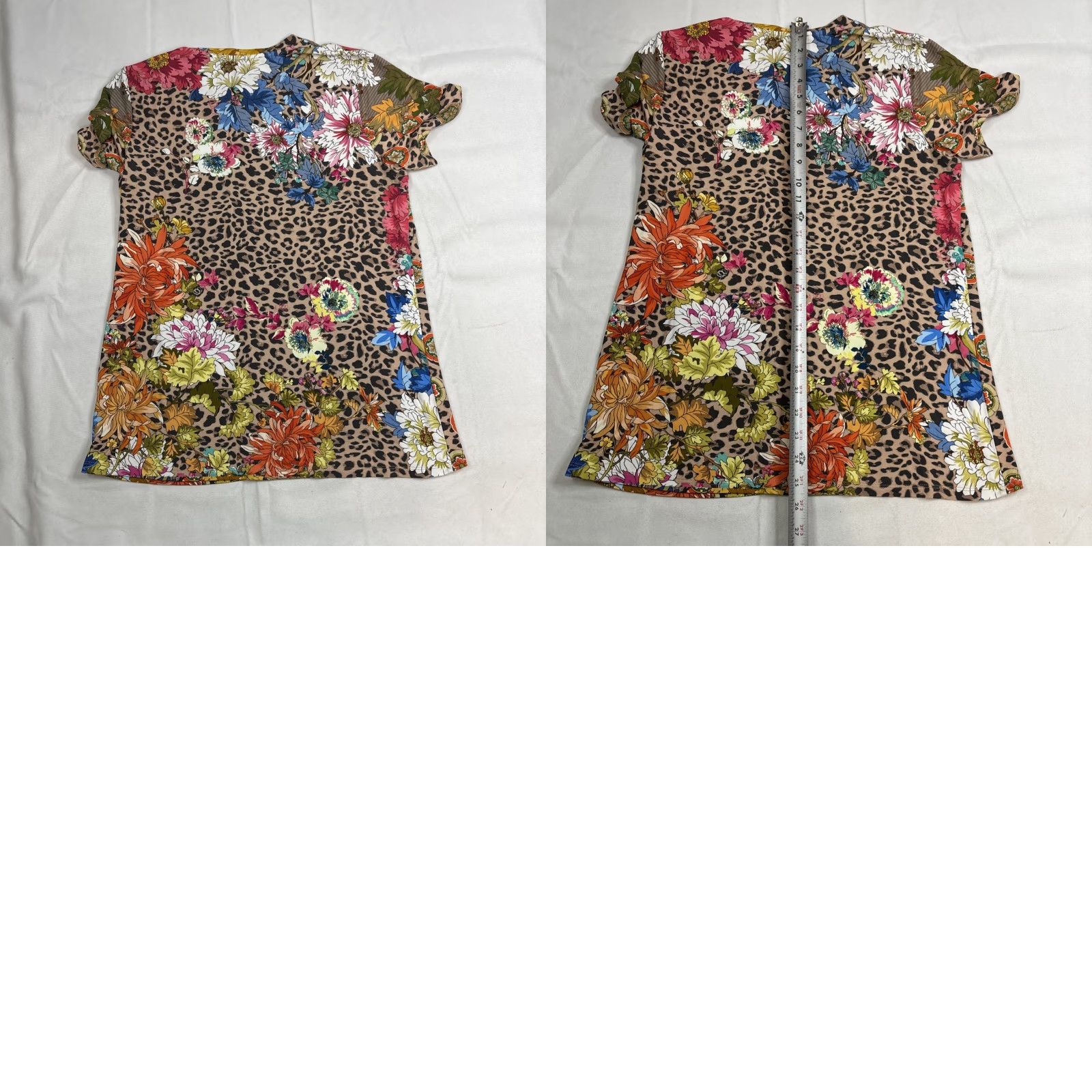 Johnny Was Johnny Was Taylor Leopard Favorite S/S Crew Neck Slim Tee Jersey T-Shirt Medium Women Multicolor Leopard Slim T-Shirt Womens Medium Size M / US 6-8 / IT 42-44 - 8 Thumbnail