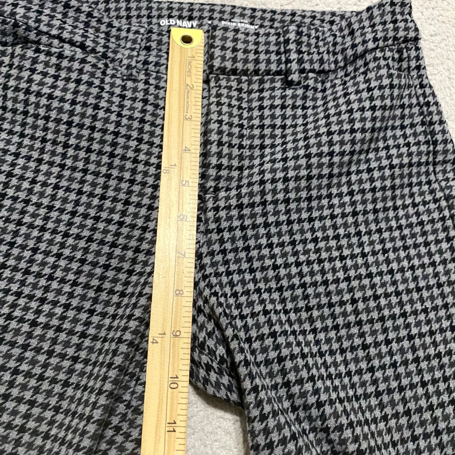 Old Navy Old Navy Womens Pants Gray Plaid Pixie Skinny Ankle High Rise Pockets 2 Size 26" / US 2 / IT 38 - 7 Thumbnail