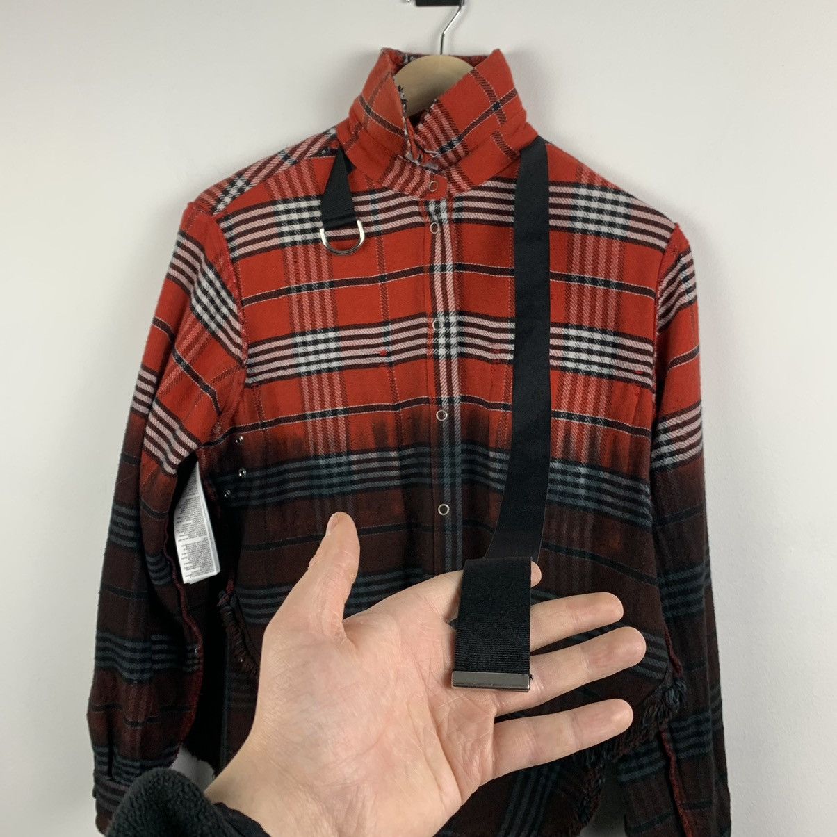 Diesel Diesel Avant Garde Punk Blouse Shirt Plaid Multi Pocket Y2K Size S / US 4 / IT 40 - 13 Thumbnail