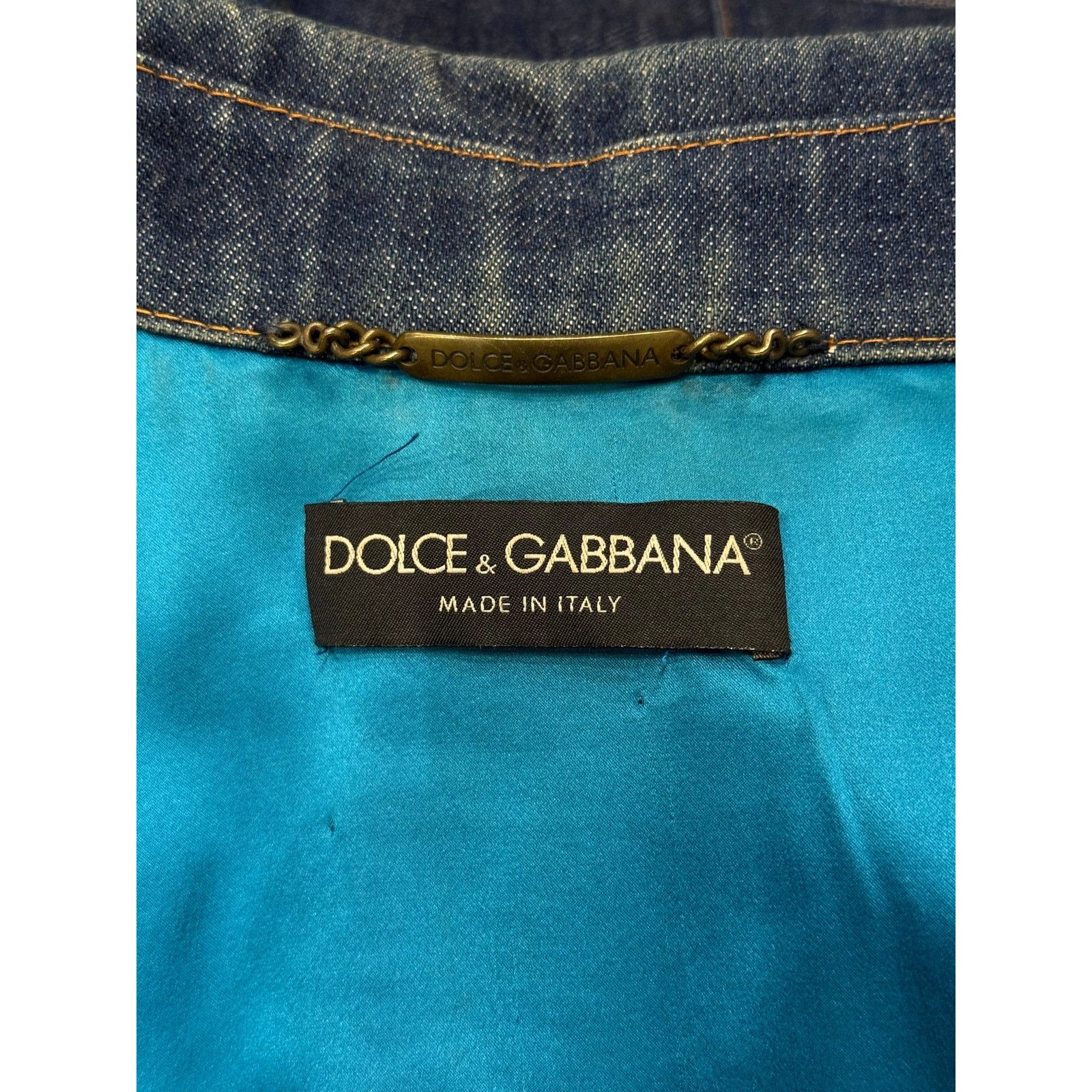 Dolce & Gabbana A/W2002 Dolce & Gabbana paneled floral denim jacket Size L / US 10 / IT 46 - 6 Thumbnail