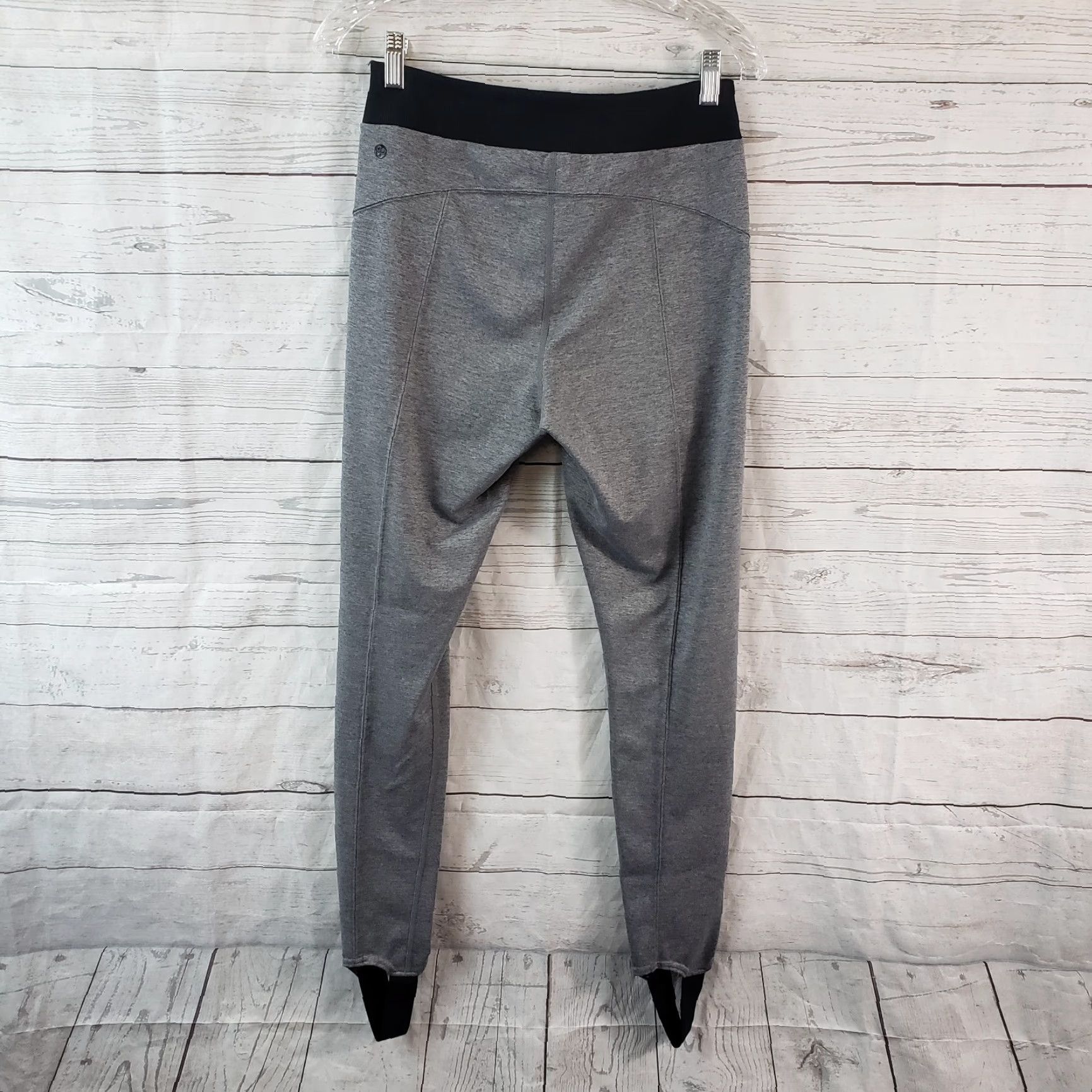 Vintage Zella Womens Leggings M Gray Black Stirrup High Rise Activewear X Size 32" / US 10 / IT 46 - 3 Thumbnail
