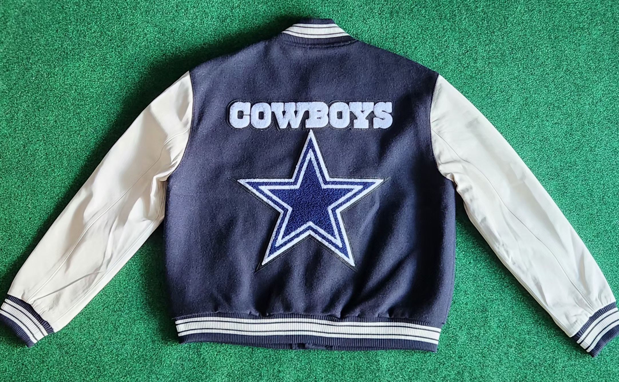 Jeff Hamilton × Vintage Dallas Cowboys Jeff Hamilton Wool & Leather Varsity Jacket Size US S / EU 44-46 / 1 - 9 Thumbnail