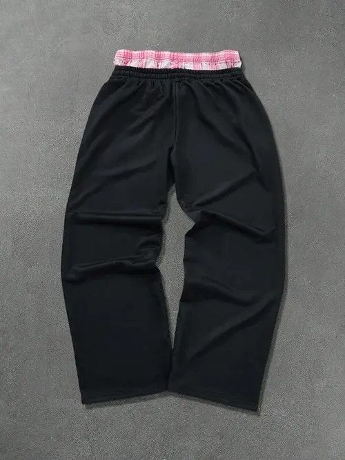 Japanese Brand Haseki x Koga DRIP Loose Stripe Y2K Sweatpants Size US 30 / EU 46 - 2 Thumbnail