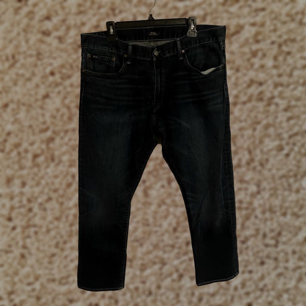 Polo Ralph Lauren Polo Ralph Lauren Hampton Relaxed Straight Denim Jeans - Men's 38x30 Blue Medium Wash 5-Pocket Jeans Mens Size US M / EU 48-50 / 2 - 1 Thumbnail