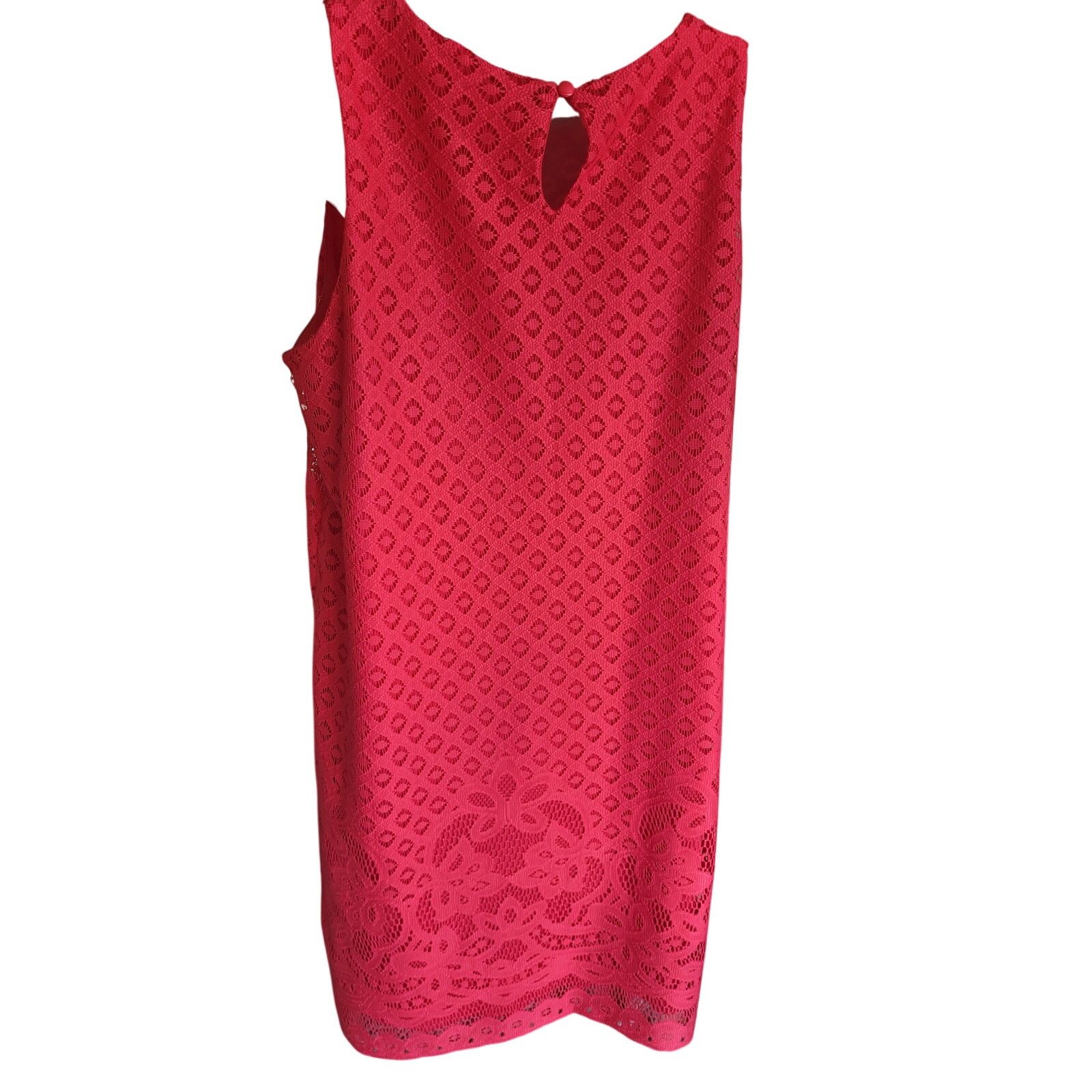 Other Tacera Fushia Eyelet Dress Sleeveless Lined Sz Medium Size M / US 6-8 / IT 42-44 - 5 Thumbnail