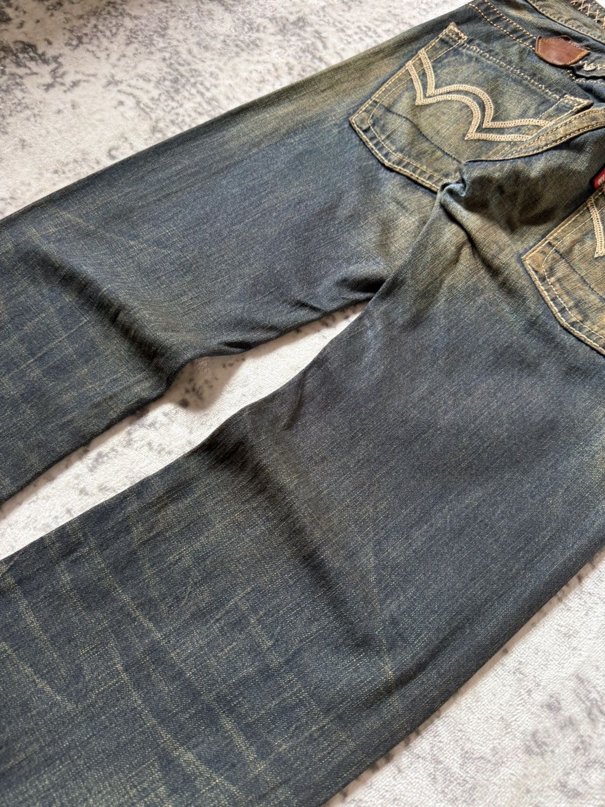 If Six Was Nine Edwin 515 Heavy Mud Washed Over stitch Flared Jeans Size US 28 / EU 44 - 13 Thumbnail