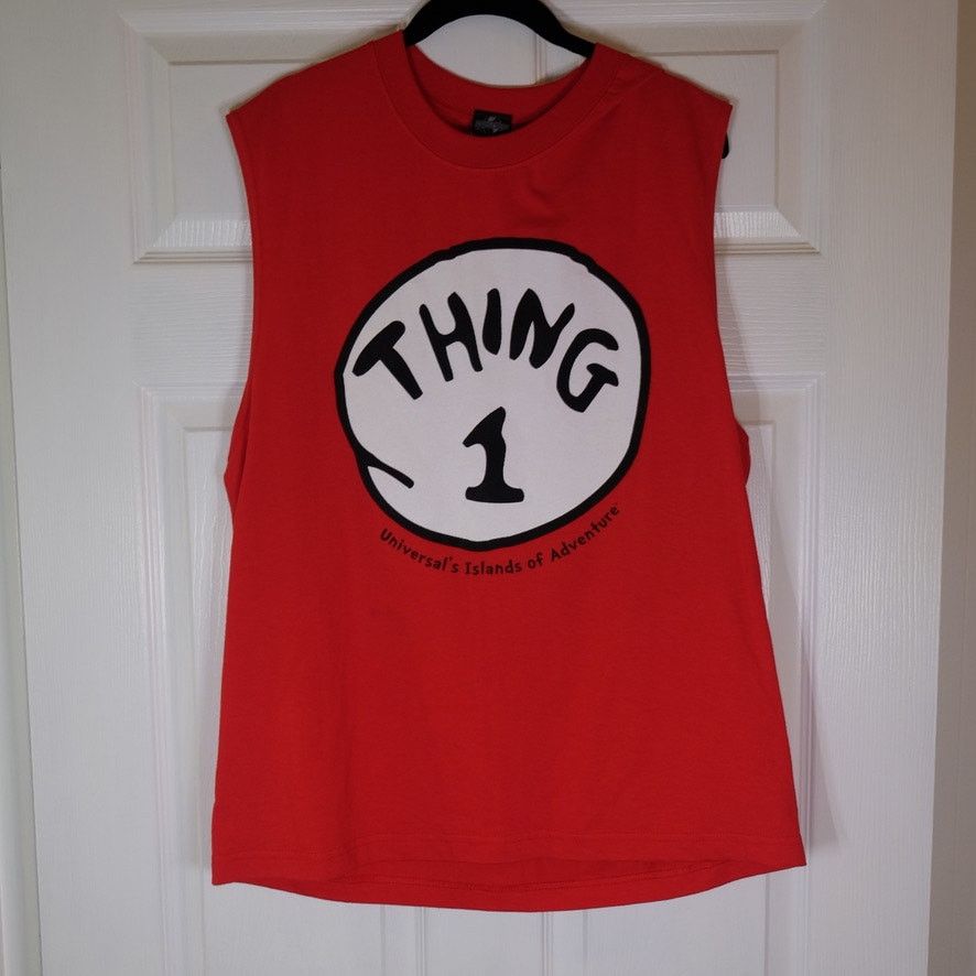 Universal Studios Universal Studios Thing 1 Dr Seuss Tank Shirt L NWT Size US L / EU 52-54 / 3 - 1 Thumbnail