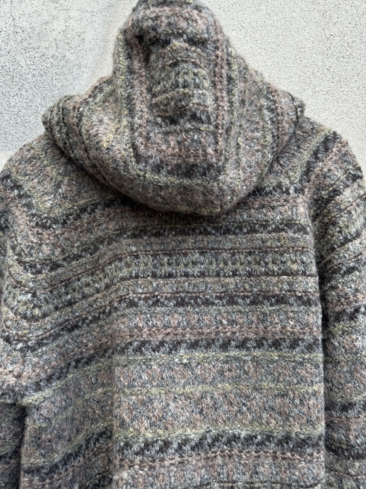 ROA ROA Fair Isle Felted Knit Zip Up Hoodie Size US XL / EU 56 / 4 - 7 Thumbnail